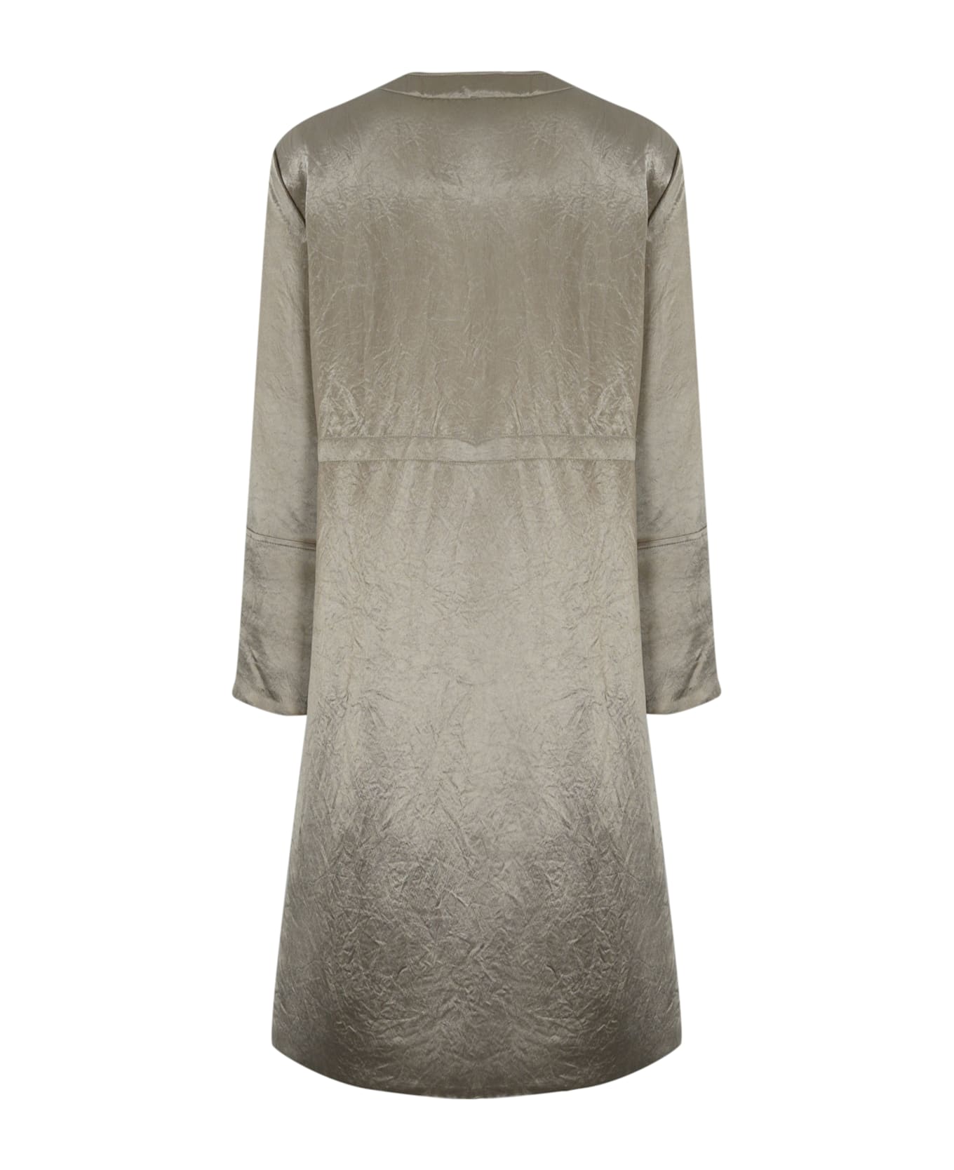 Max Mara Piroga Bomber Jacket In Acetate Satin - Sabbia