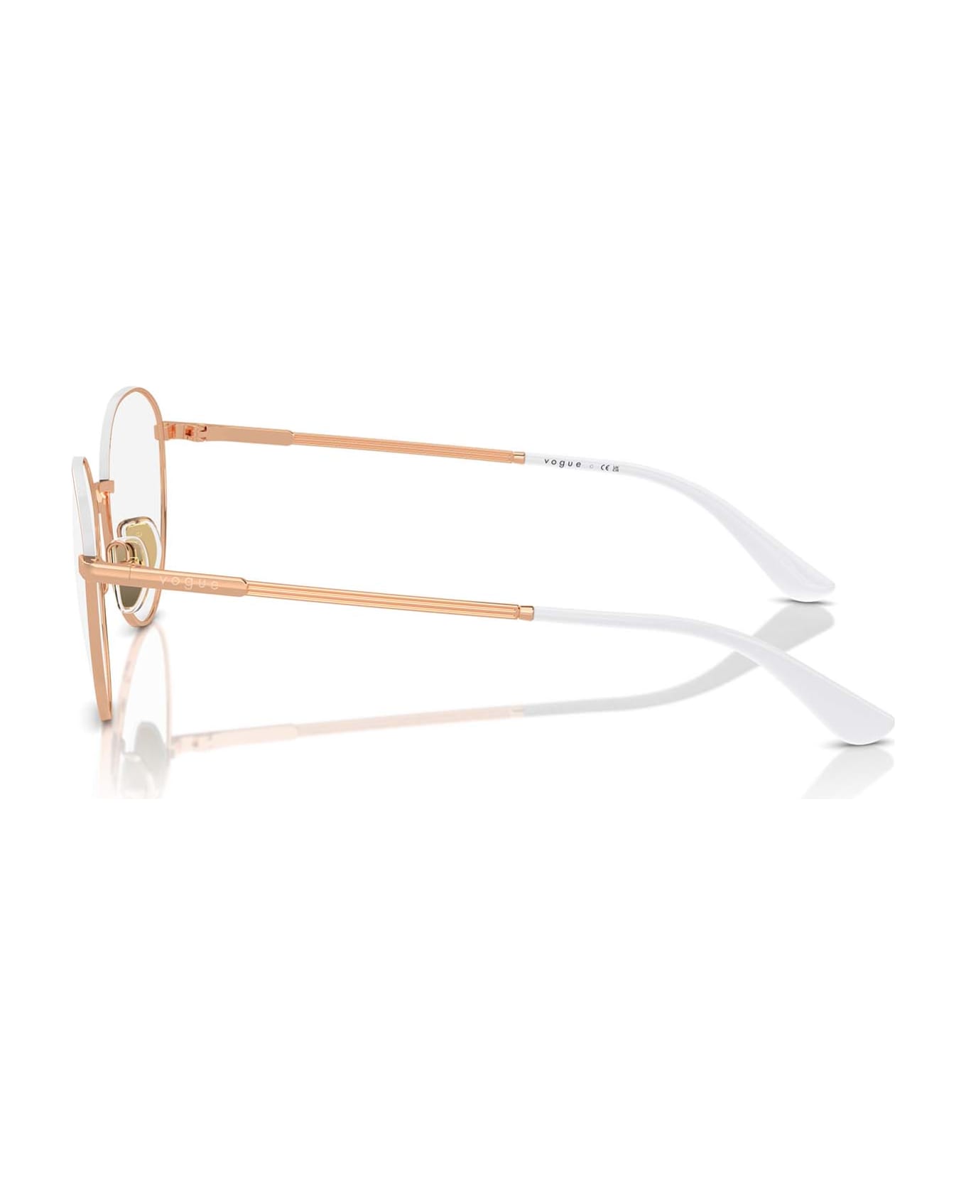 Vogue Eyewear Vo4306 Rose Gold / Top White Glasses - Rose Gold / Top White