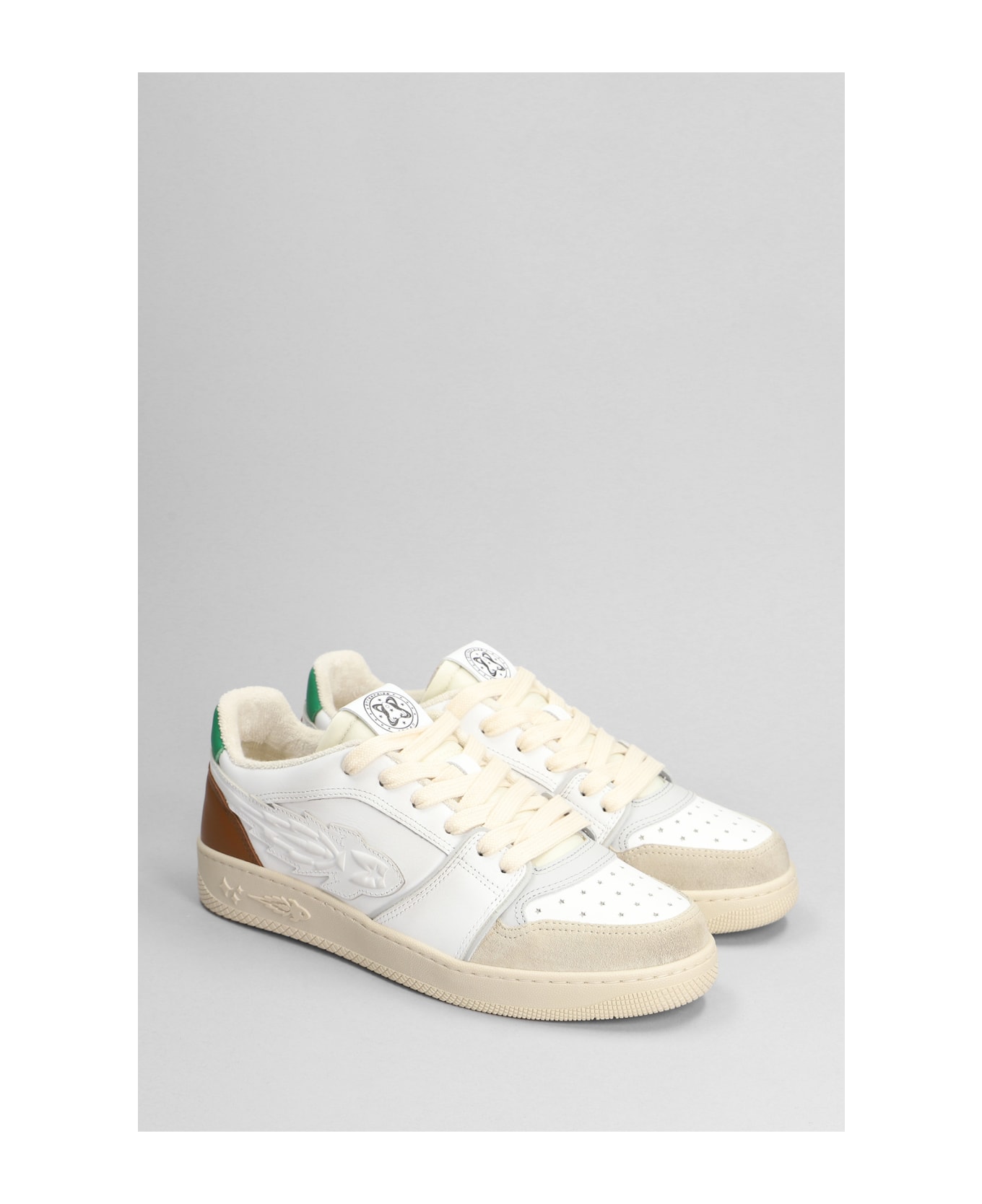 Enterprise Japan Sneakers In White Suede And Leather - white スニーカー