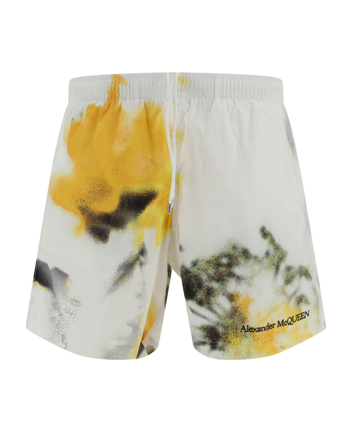Alexander McQueen Flower Swimsuit - White/yellow