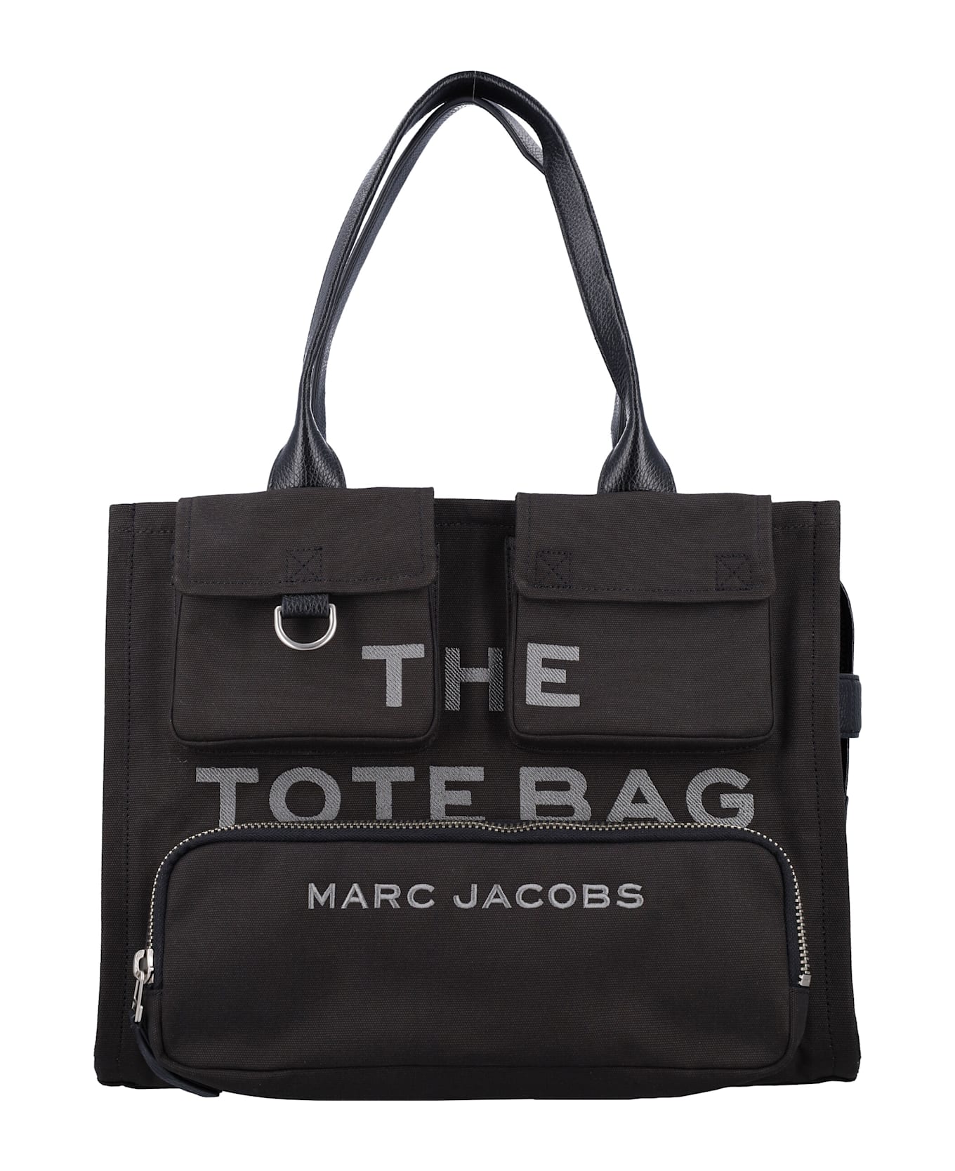 Marc Jacobs The Cargo Canvas Large Tote Bag - BLACK