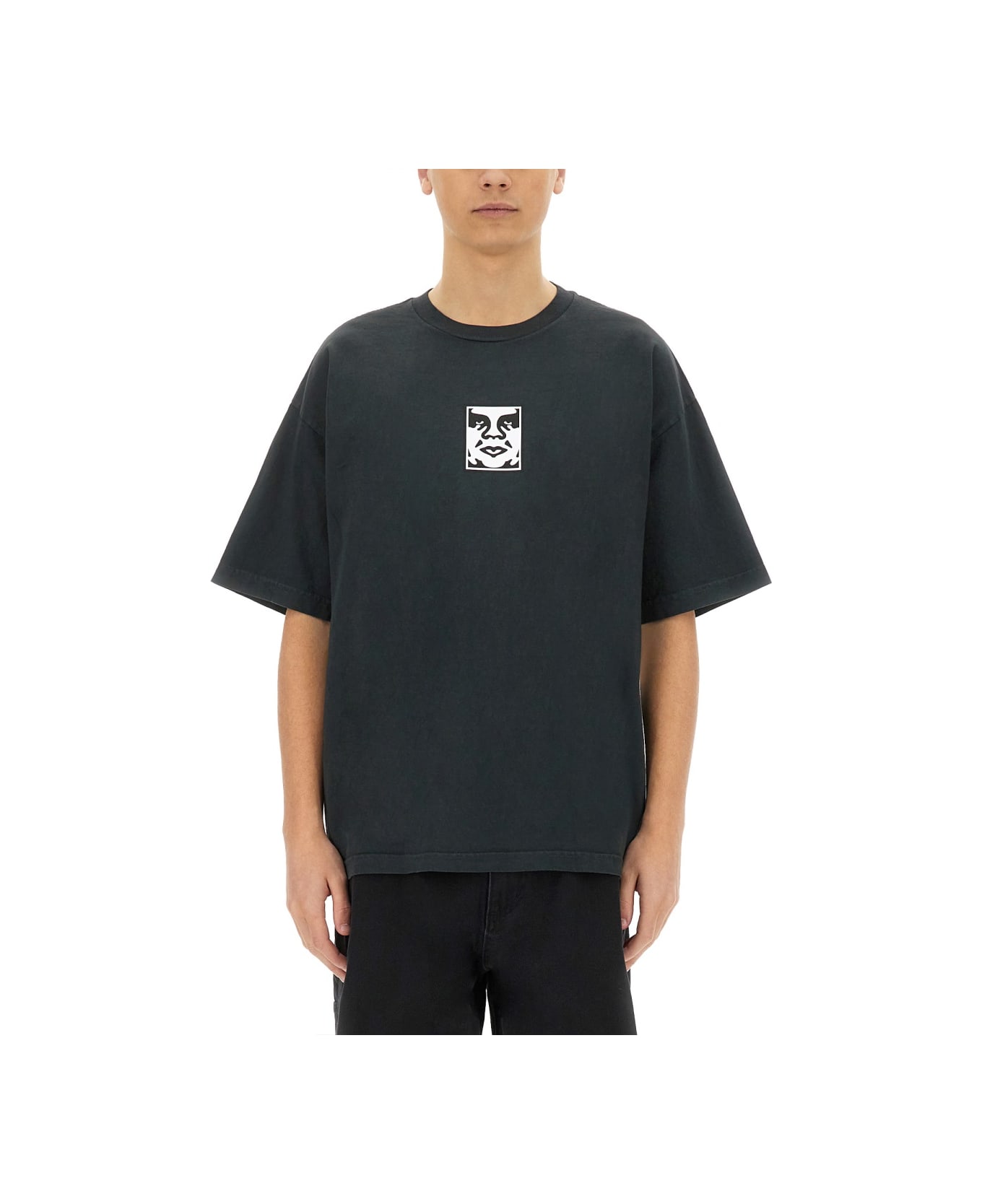 Obey "icon Face" T-shirt - BLACK