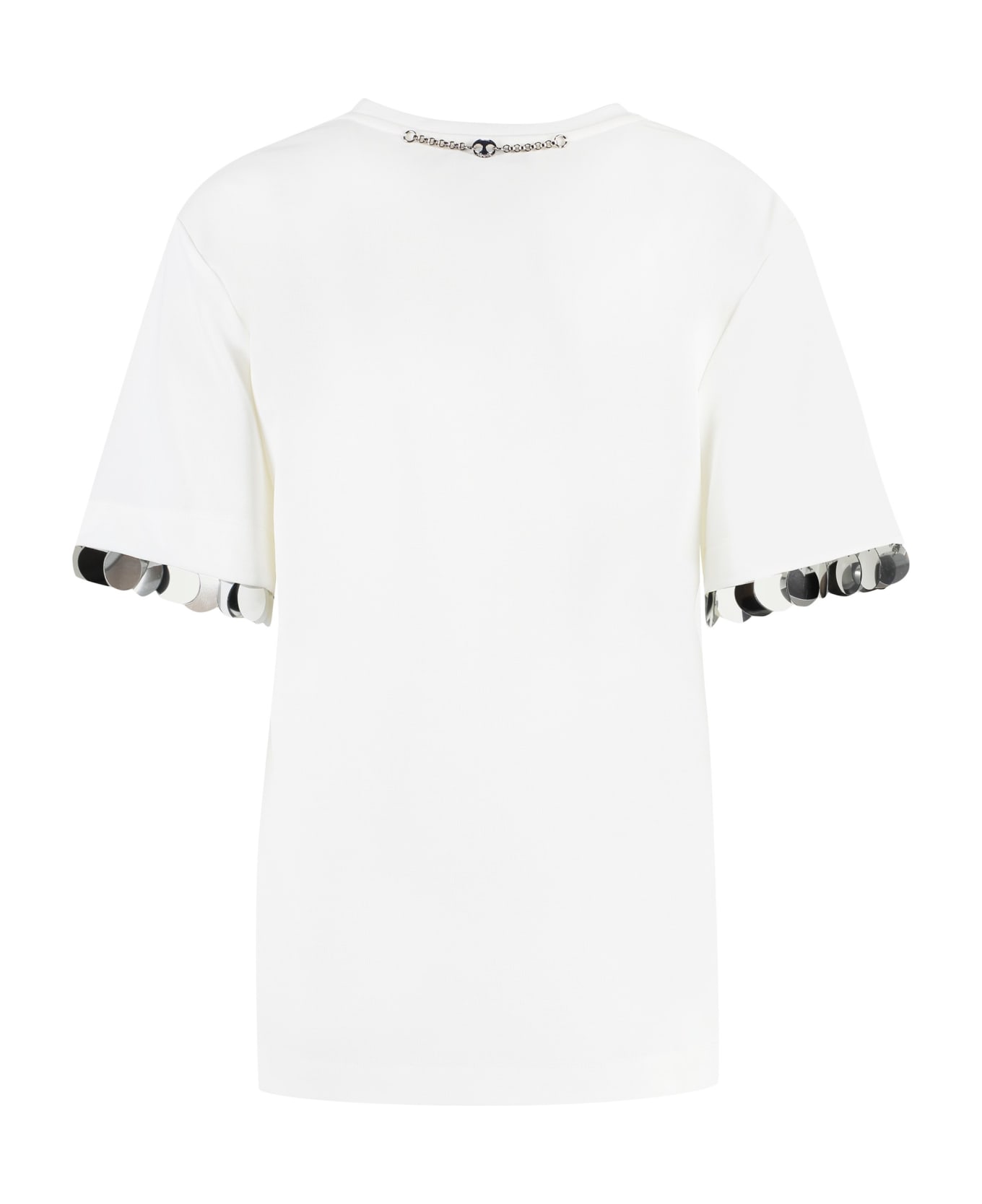 Paco Rabanne Viscose Crew-neck T-shirt - White Tシャツ