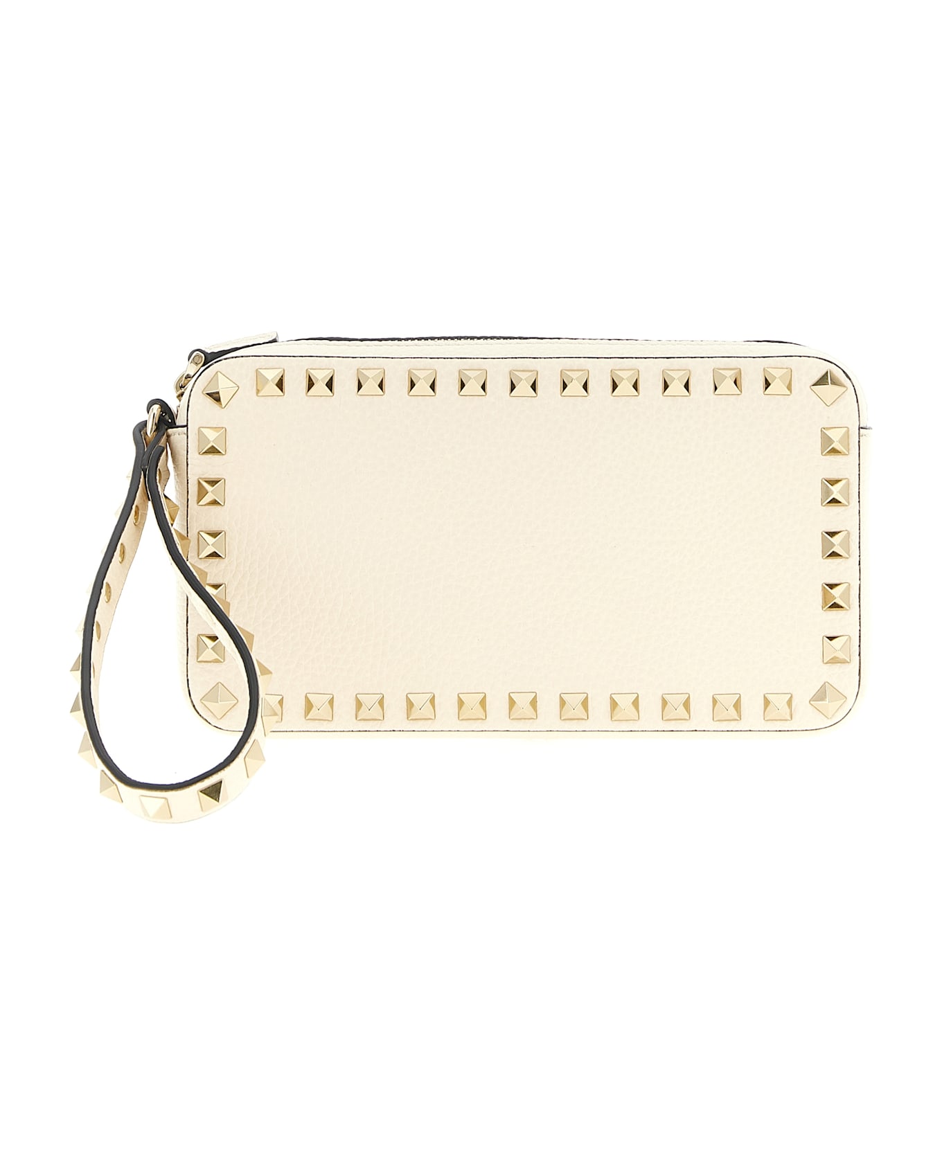 Valentino Garavani 
rockstud
 Clutch Bag - White