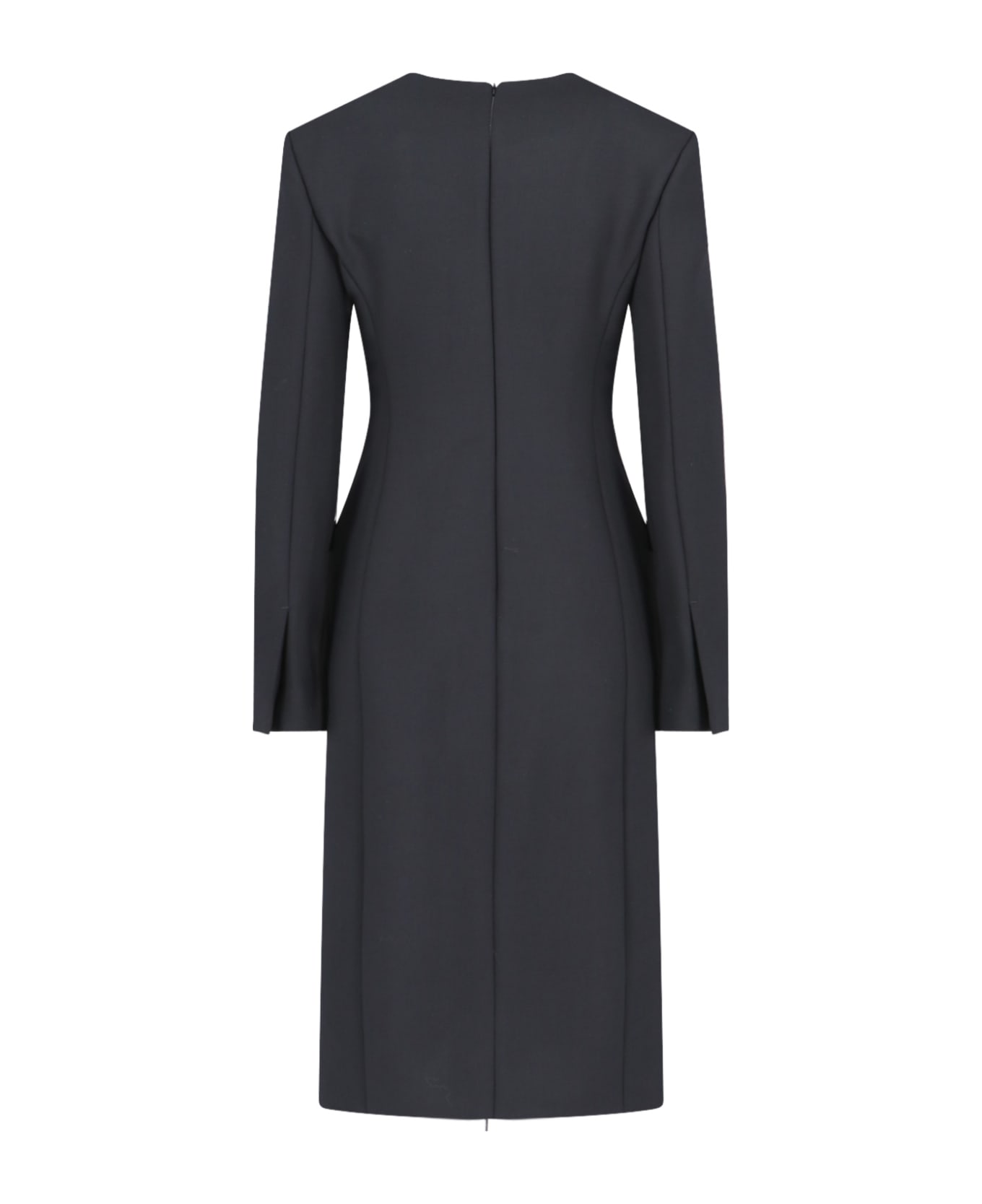 Ferragamo Deep Neckline Dress - Black   コート
