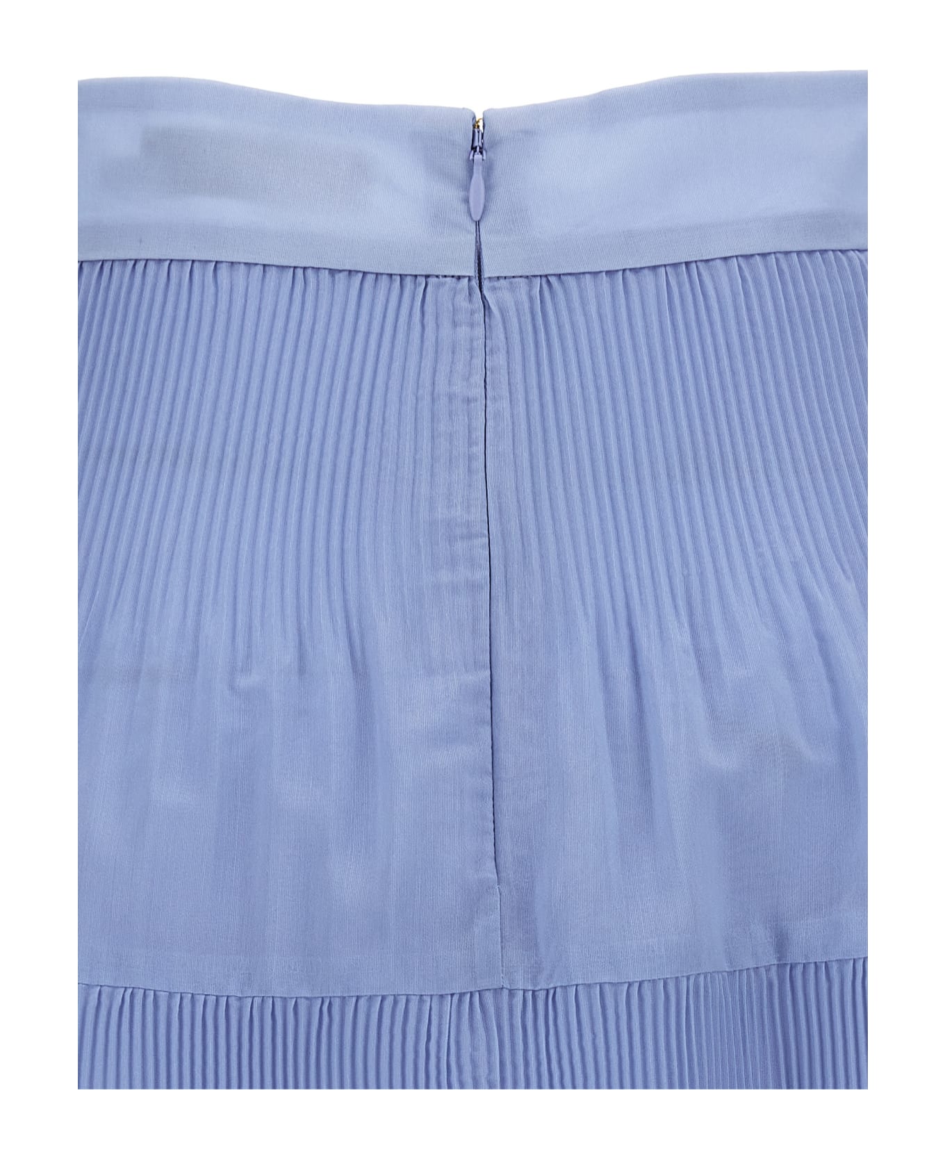 Zimmermann 'pleated Midi' Skirt - Light Blue
