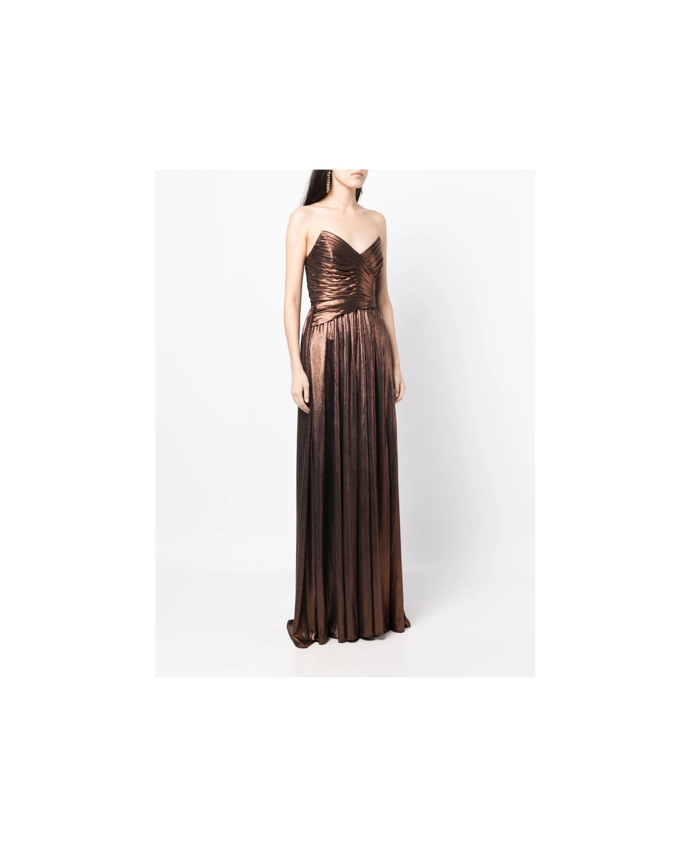 retrofete Dress - BROWN/METALLIC