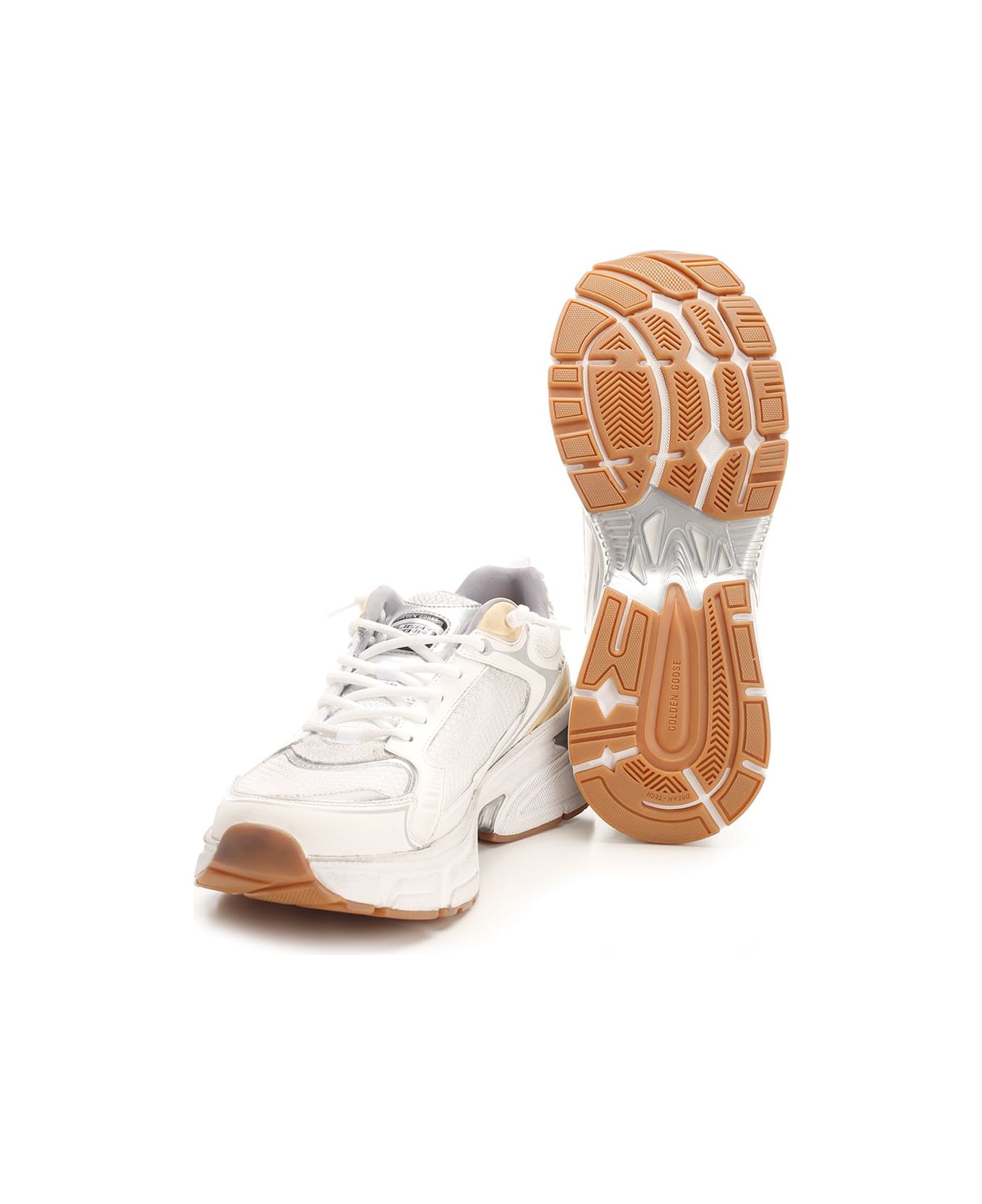 Golden Goose 'lightstar' Sneaker - White/gold