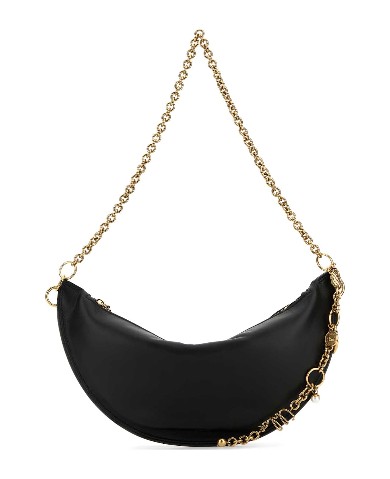 Chloé Black Nappa Leather Chloe Icons Shoulder Bag - BLACK