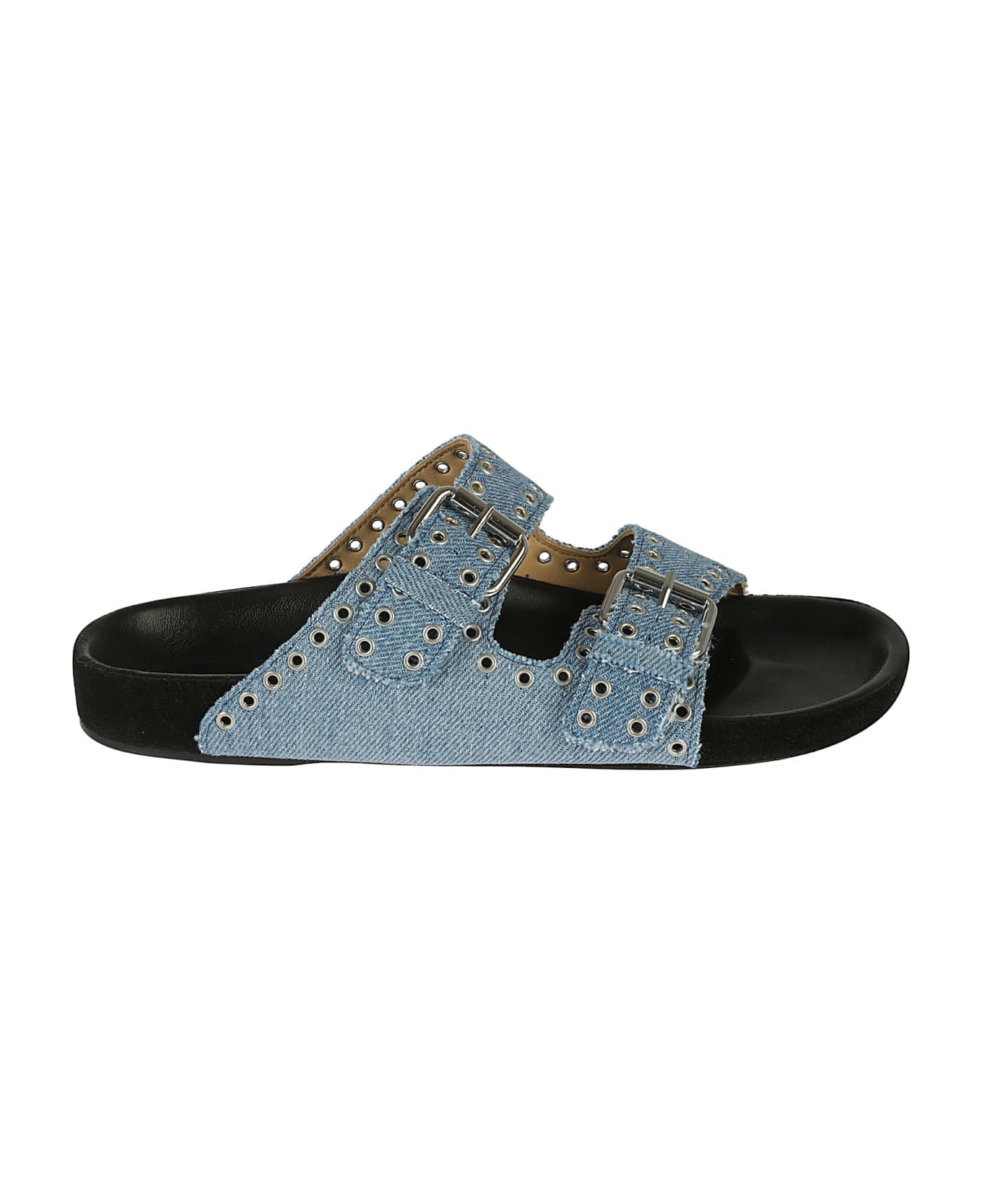 Isabel Marant Denim Footbed Sandals - Light Blue