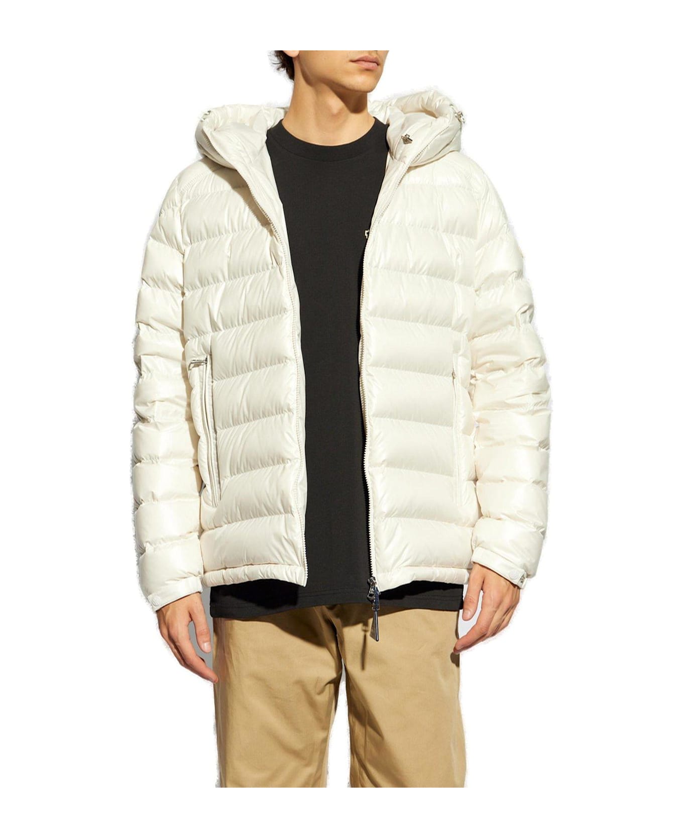 Moncler Besines Zip-up Jacket - Bianco