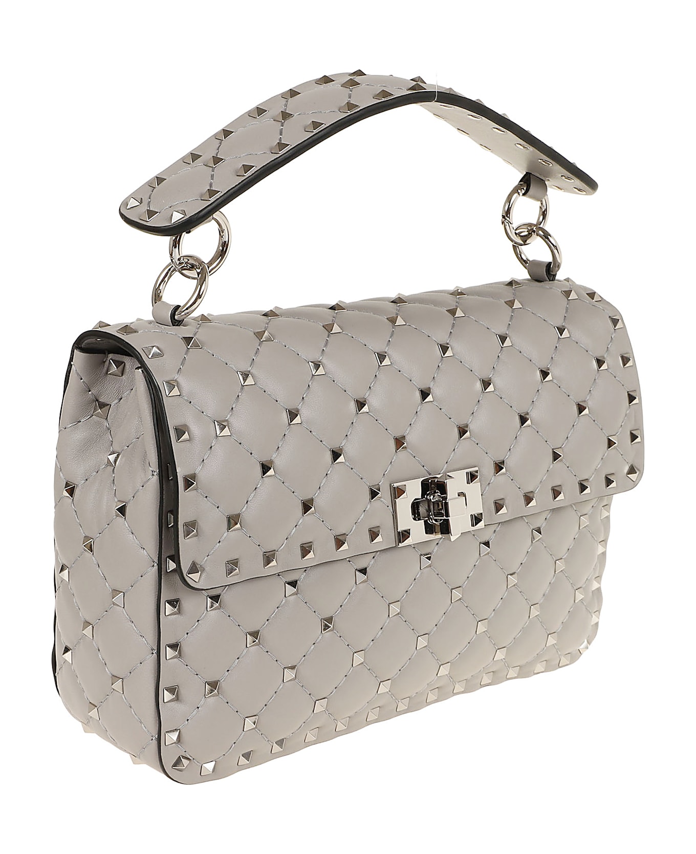 Valentino Garavani Medium Shoulder Bag | Rockstud Spike - Wrl Dove Grey