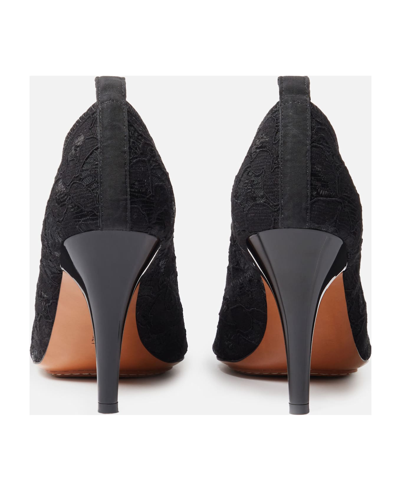 Stella McCartney Lace Pumps With Stiletto Heel And Squared Toe - Black