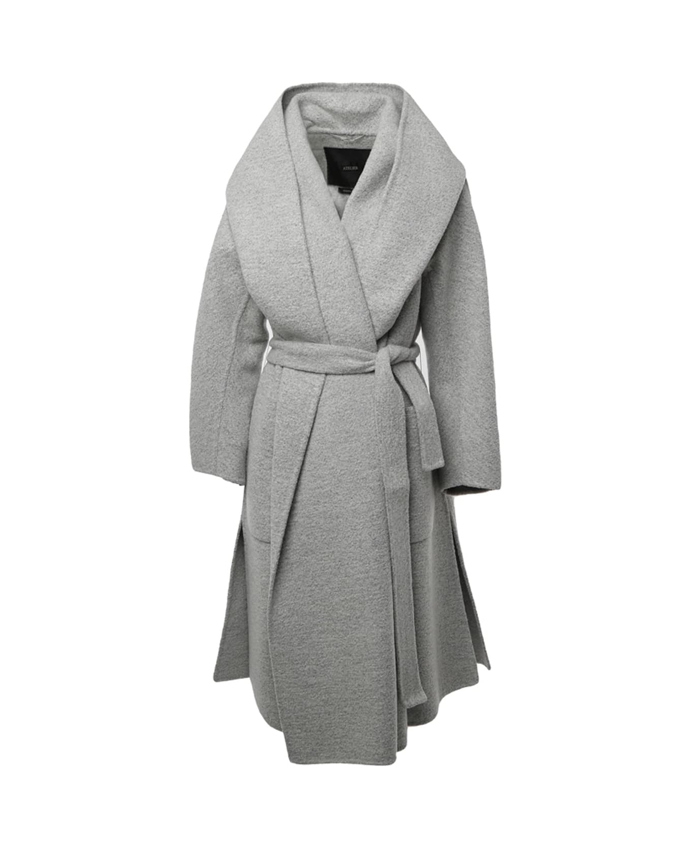 Max Mara Atelier Atelier Racer Coat - Gray