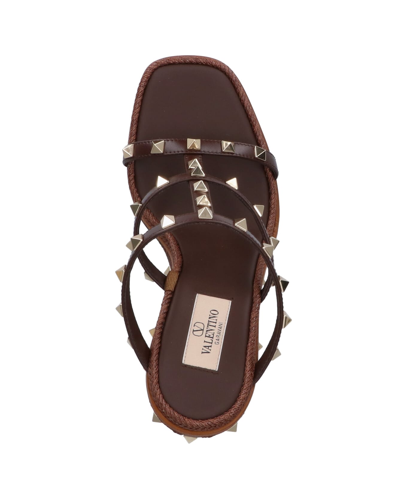 Valentino Garavani Wedges "rockstud 80" - Brown
