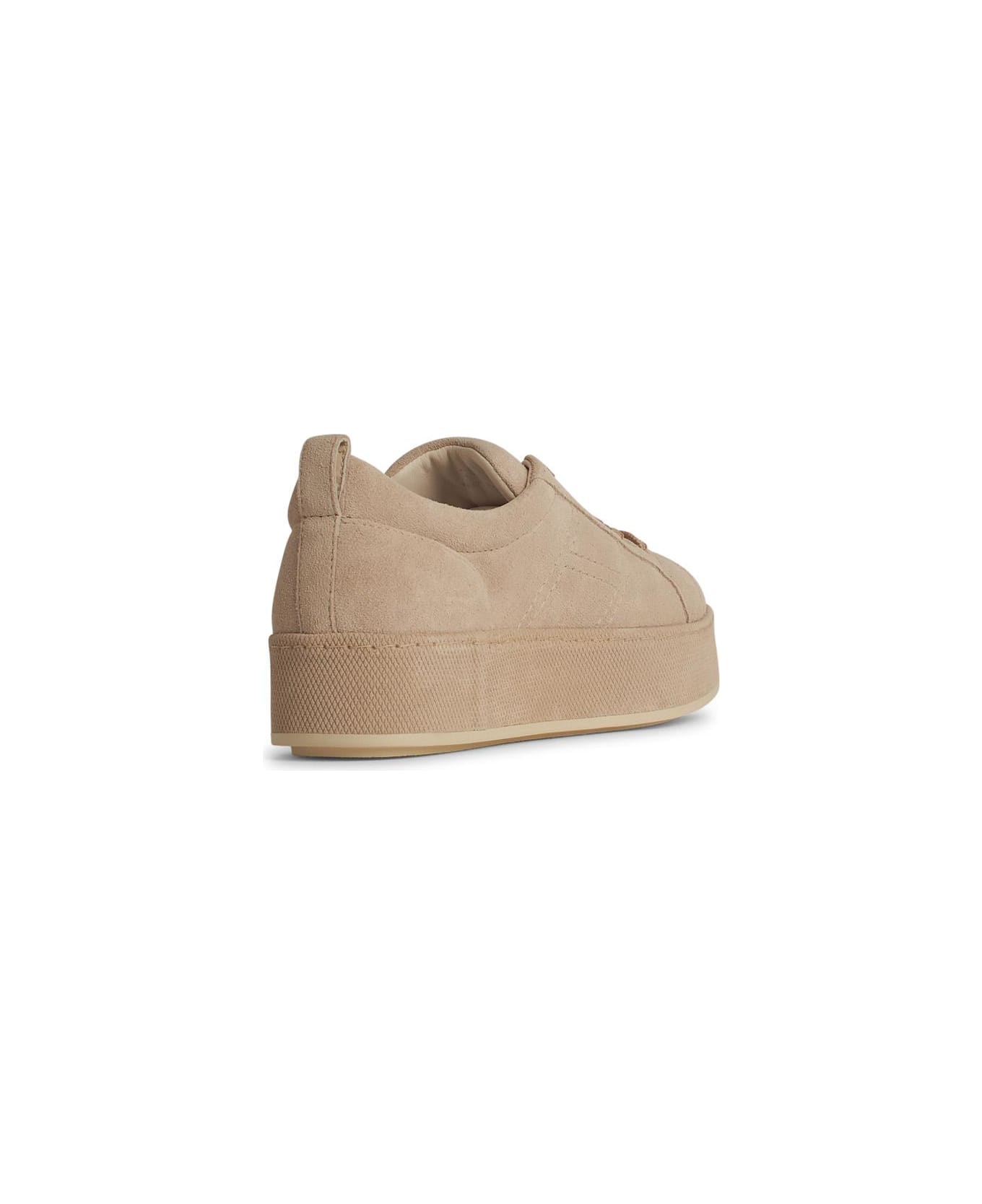 Hogan 'h681' Beige Leather Sneakers - Brown