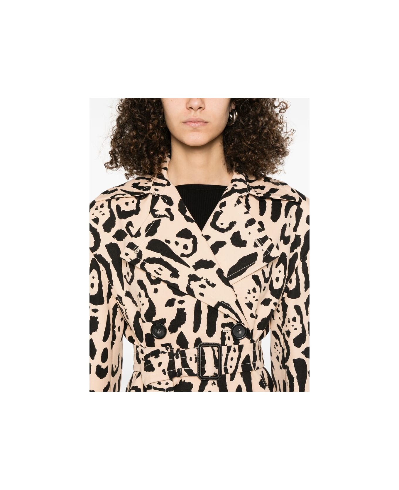 SportMax Coat - NEUTRALS/BLACK