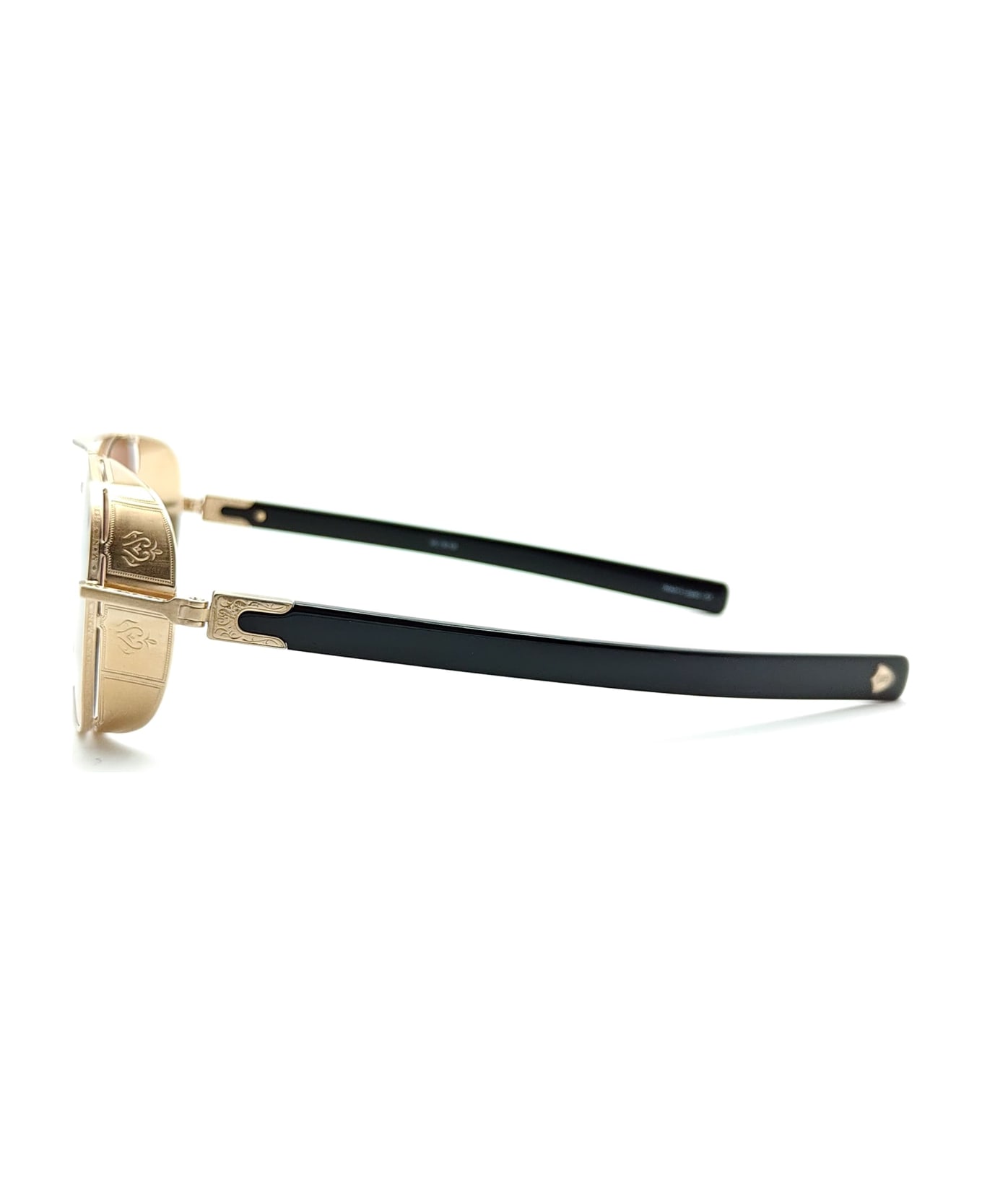 Matsuda M3115 - Brushed Gold / Black Sunglasses - Gold サングラス