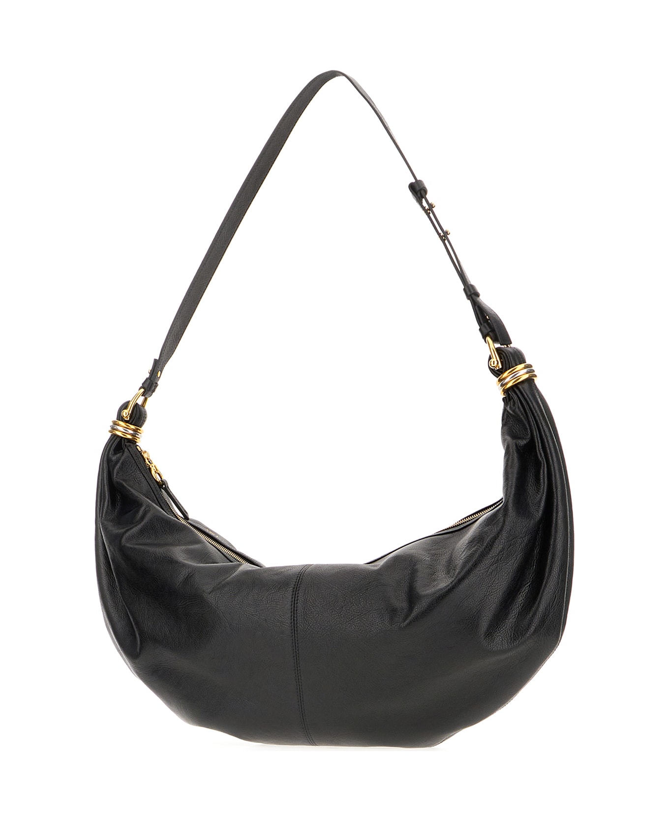 Chloé Black Leather Large Bracelet Shoulder Bag - BLACK