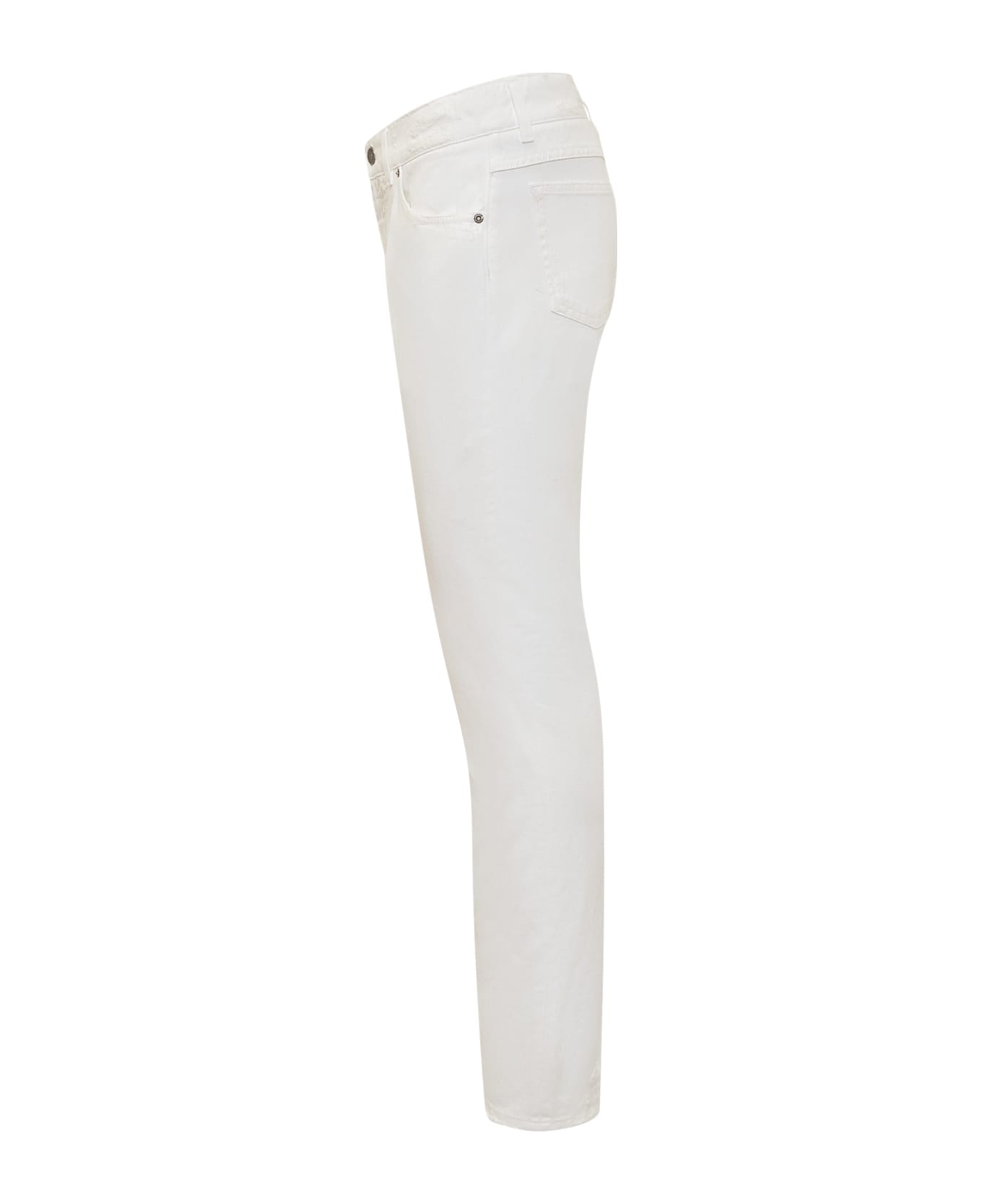 Dolce & Gabbana Regular Fit Jeans - White