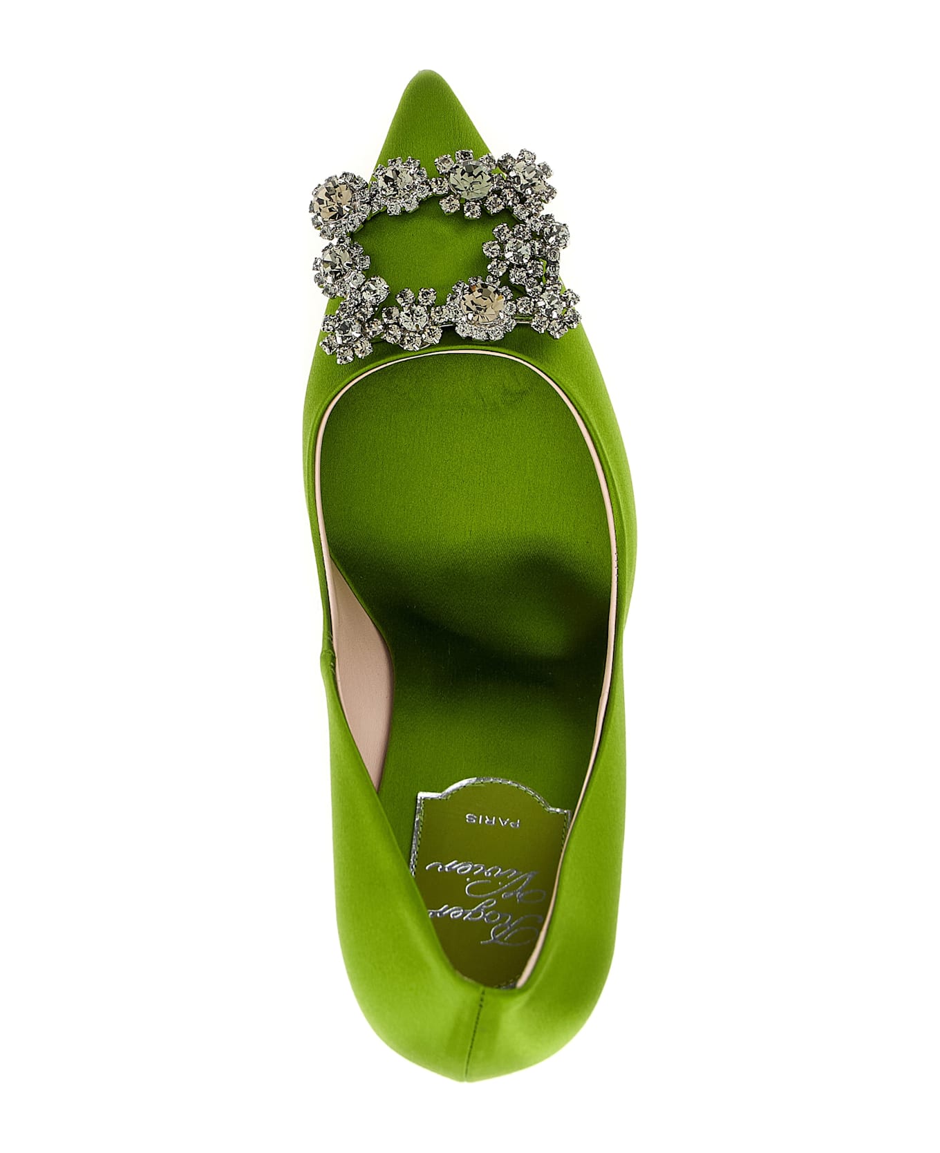 Roger Vivier 
flower Strass
 Pumps - Green