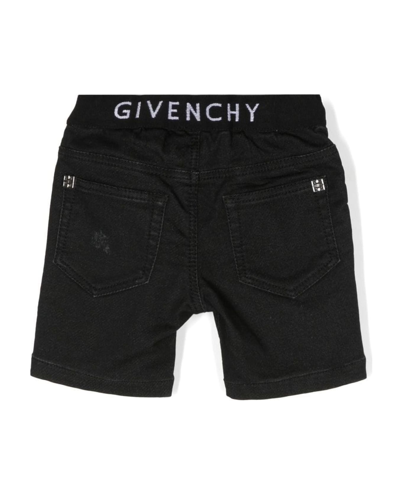Givenchy Black Cotton Shorts - Nero