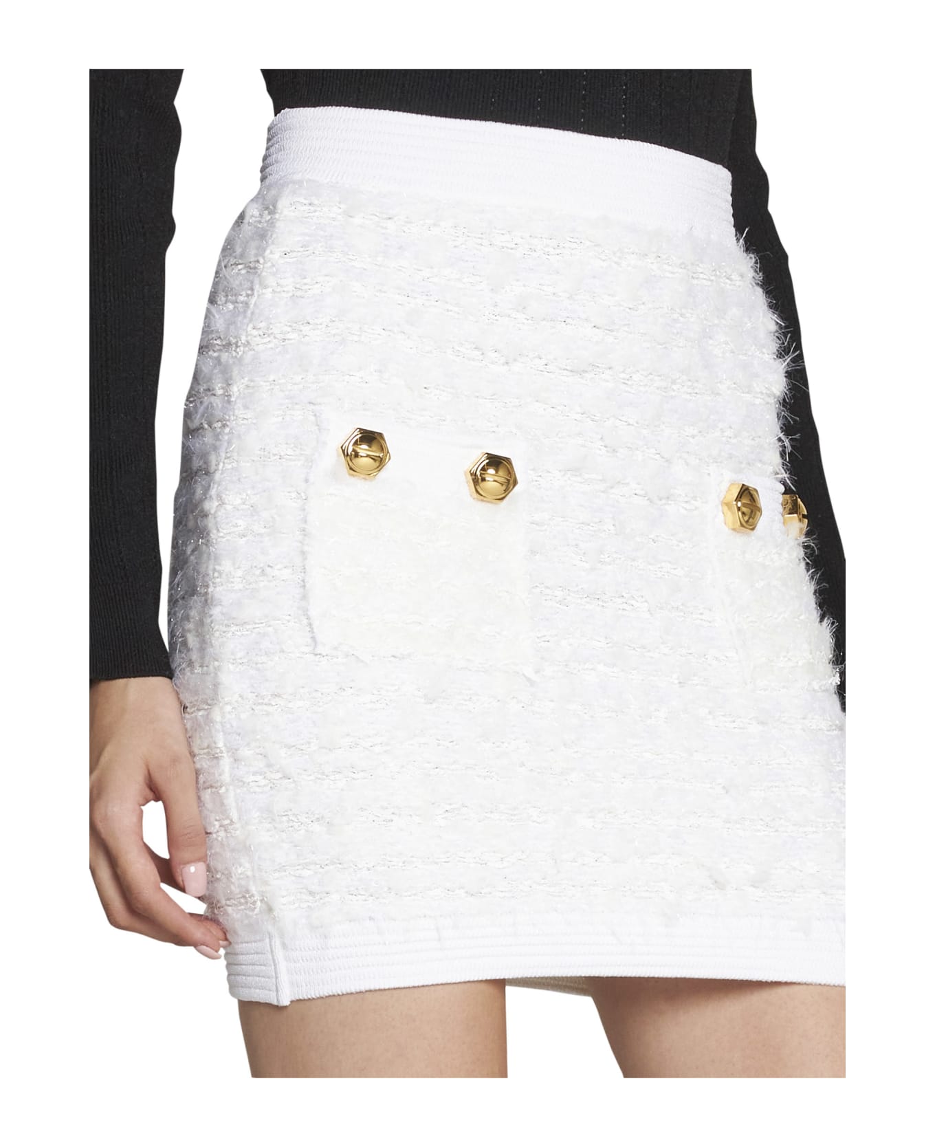 Balmain Skirt - Blanc