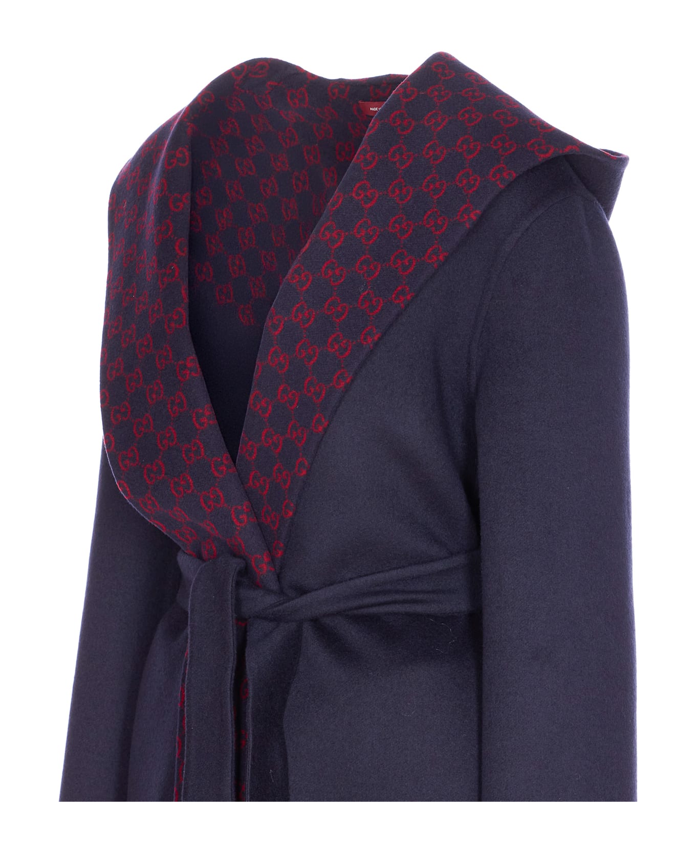 Gucci Reversible Gg Coat - Blue