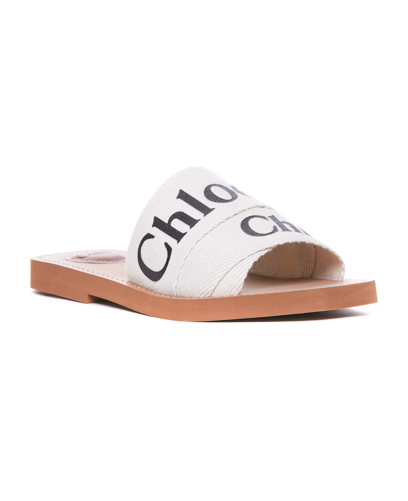 Chloé Woody Sandals - White
