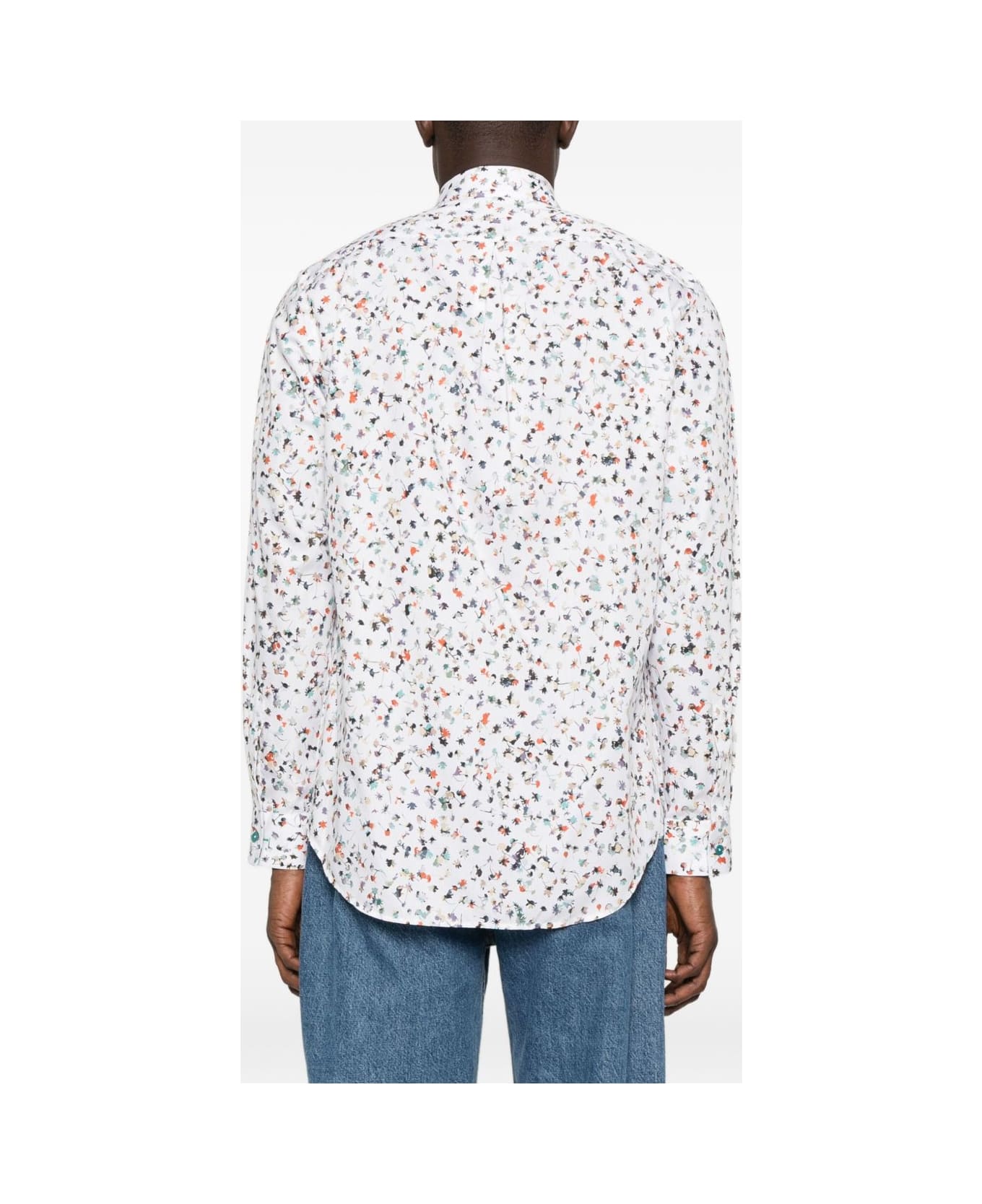 Paul Smith Printed Cotton Shirt - White