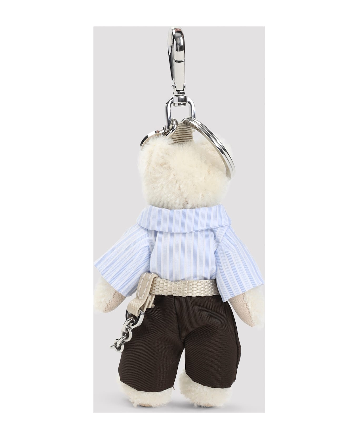 Prada Trick Orsetto Key Ring - Bianco