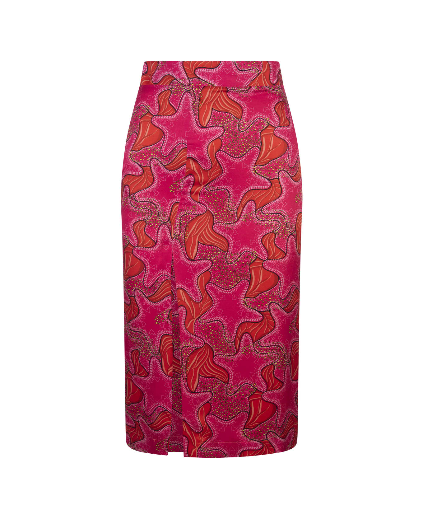 Alessandro Enriquez Midi Pencil Skirt With Star Print - Pink