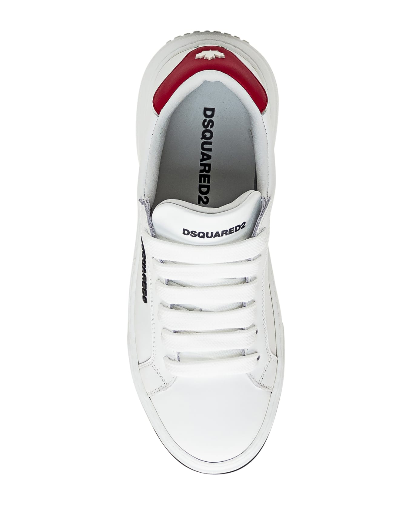 Dsquared2 Sneaker Bumper - BIANCO ROSSO