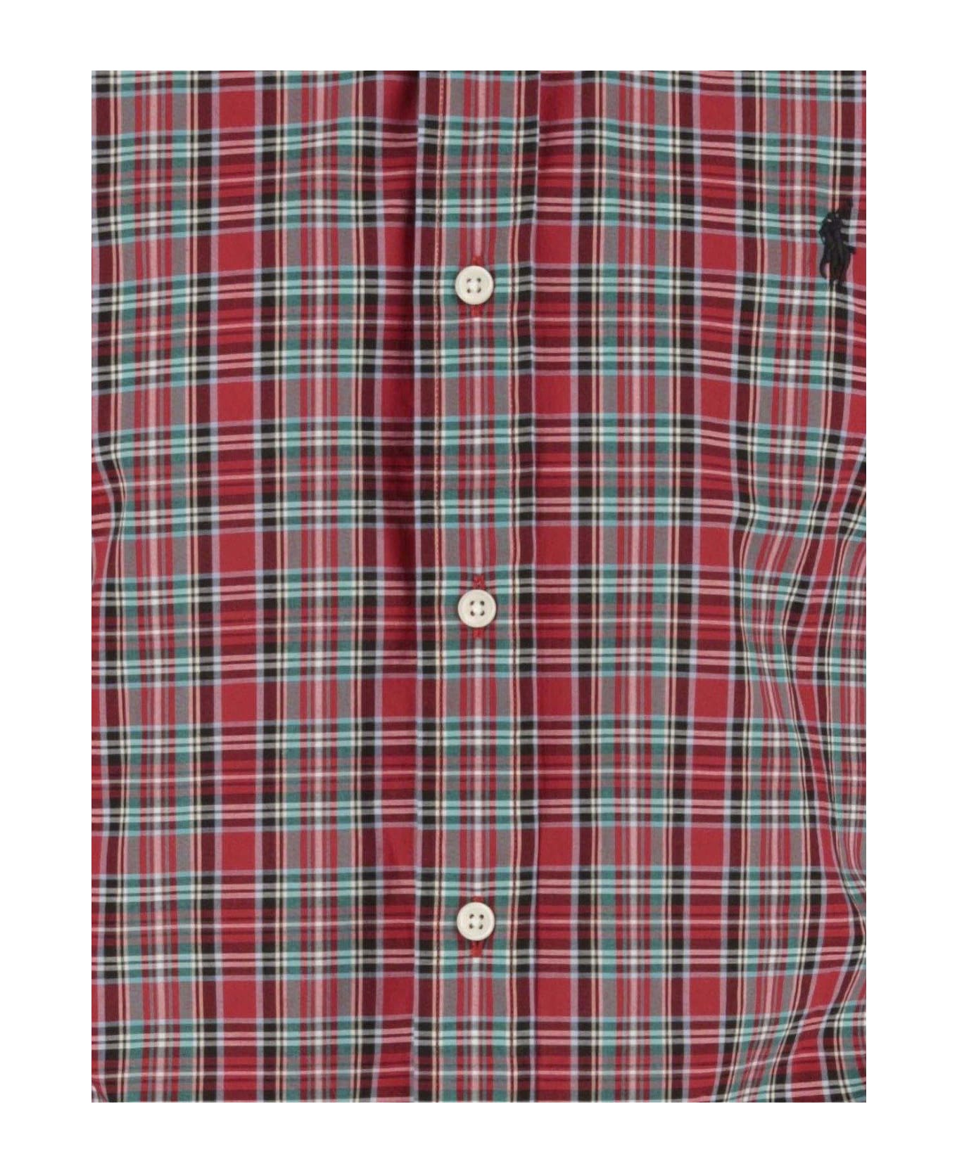 Ralph Lauren Plaid-check Buttoned Shirt - RED