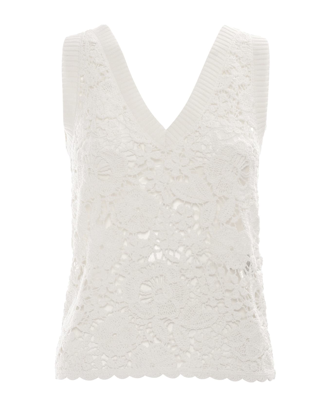 Parosh Sweater - WHITE