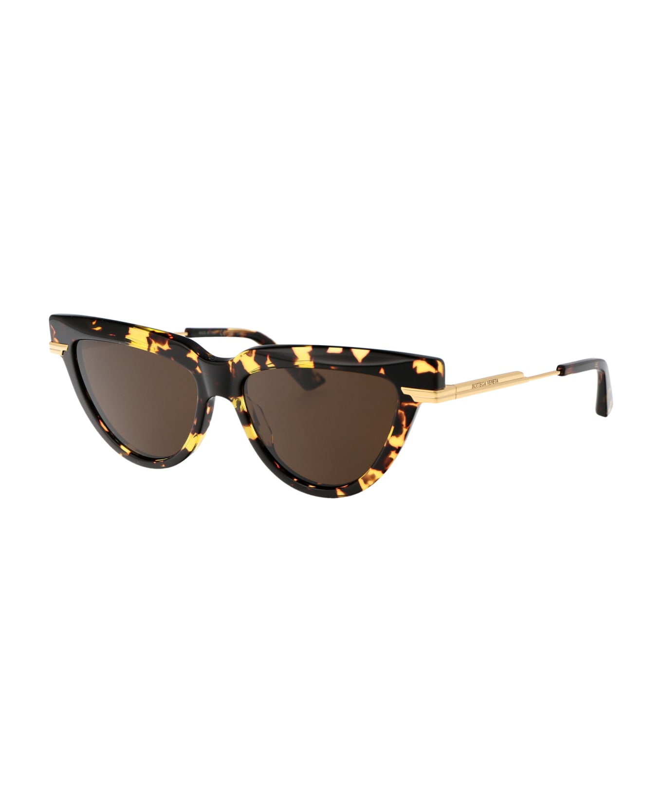 Bottega Veneta Eyewear Bv1265s Sunglasses - 002 HAVANA GOLD BROWN