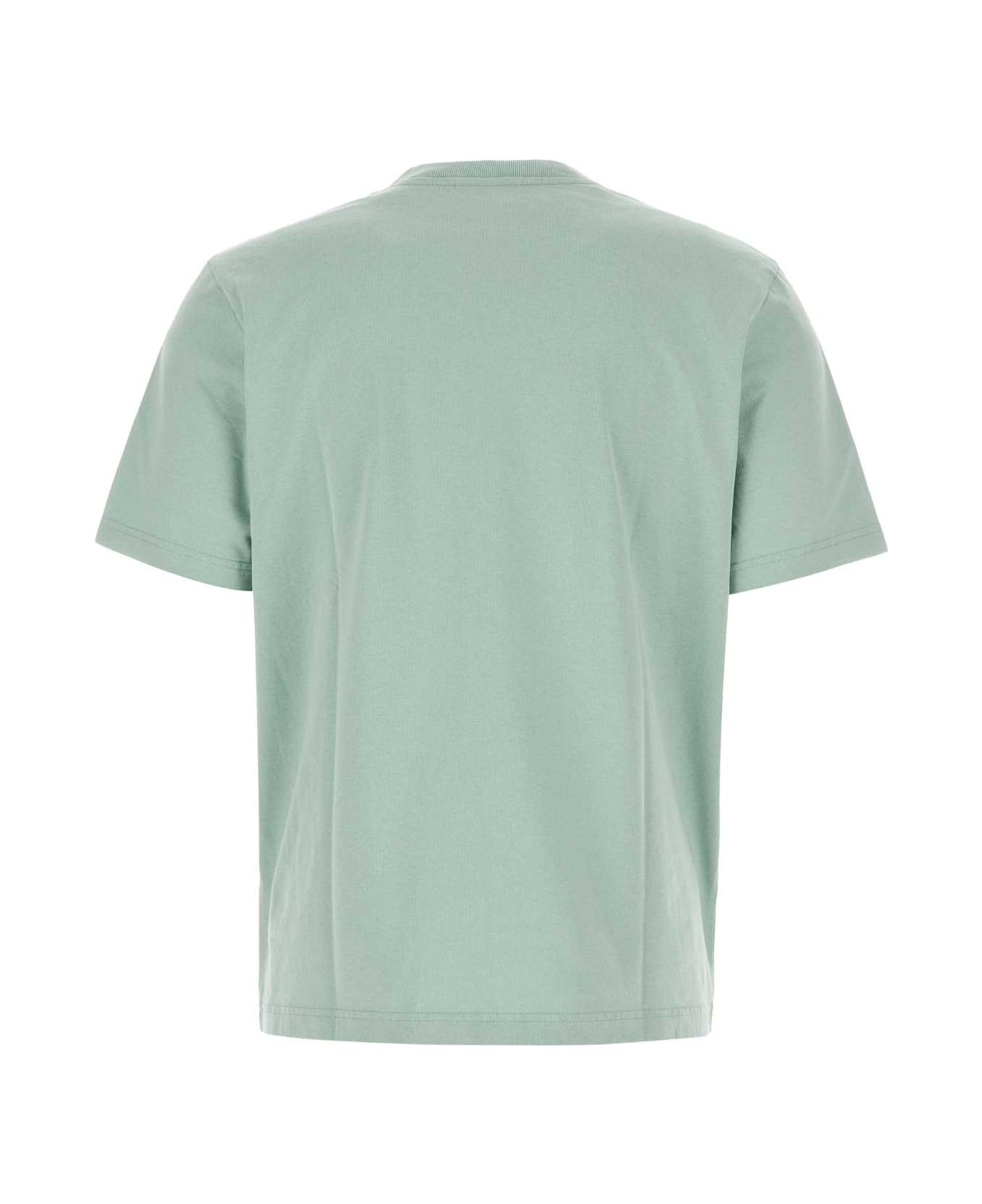 Maison Kitsuné Mint Green Cotton T-shirt - SEAFOAMBLUE