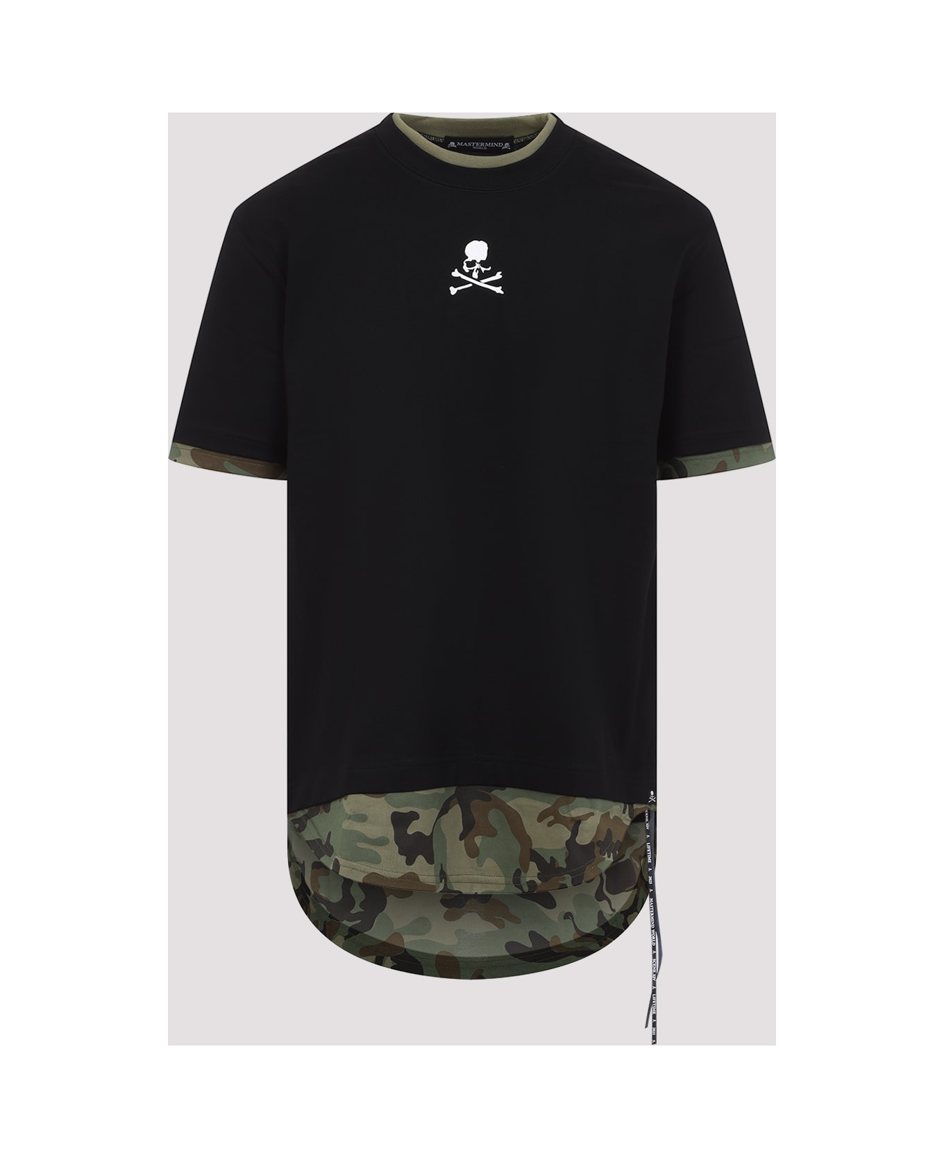 MASTERMIND WORLD Layered Tee - Black Woodland