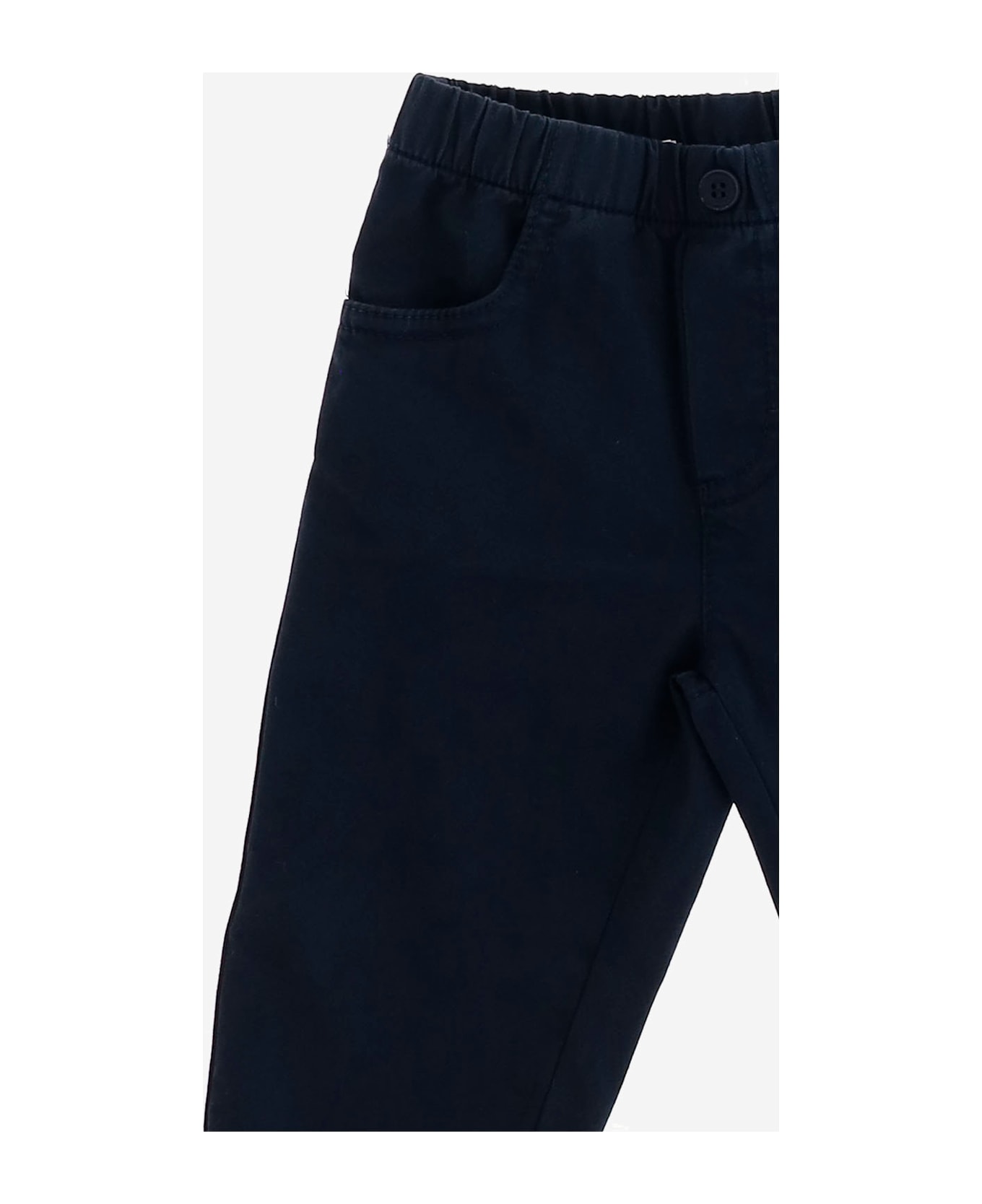 Il Gufo Stretch Cotton Trousers - Blue