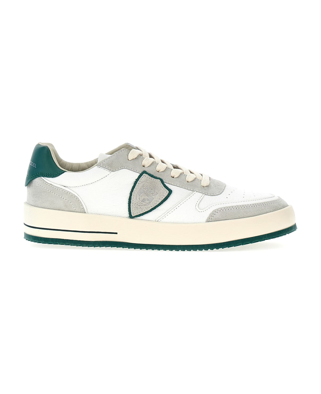 Philippe Model 
nice Low
 Sneakers - West Mixage Blanc Vert
