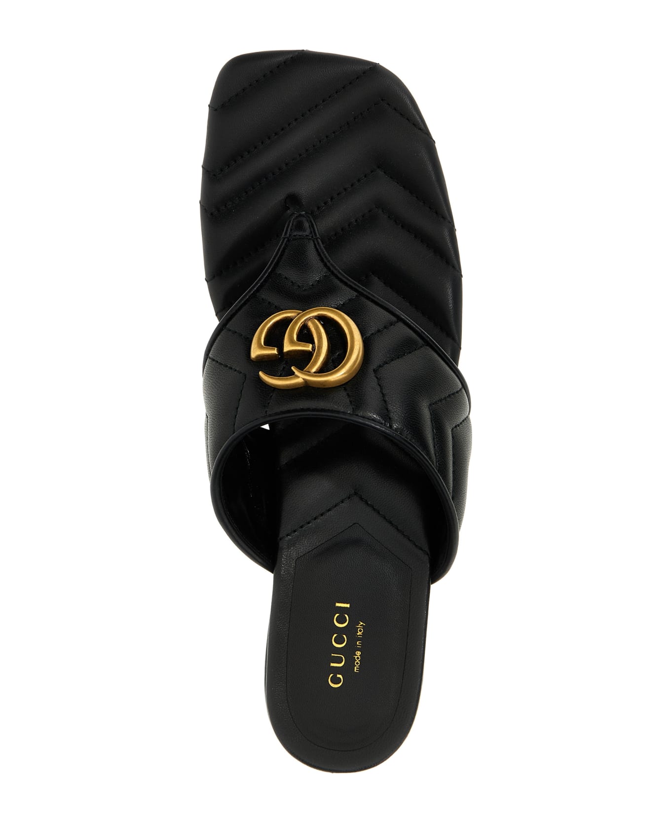 Gucci 'doppia G' Sandals - Black  