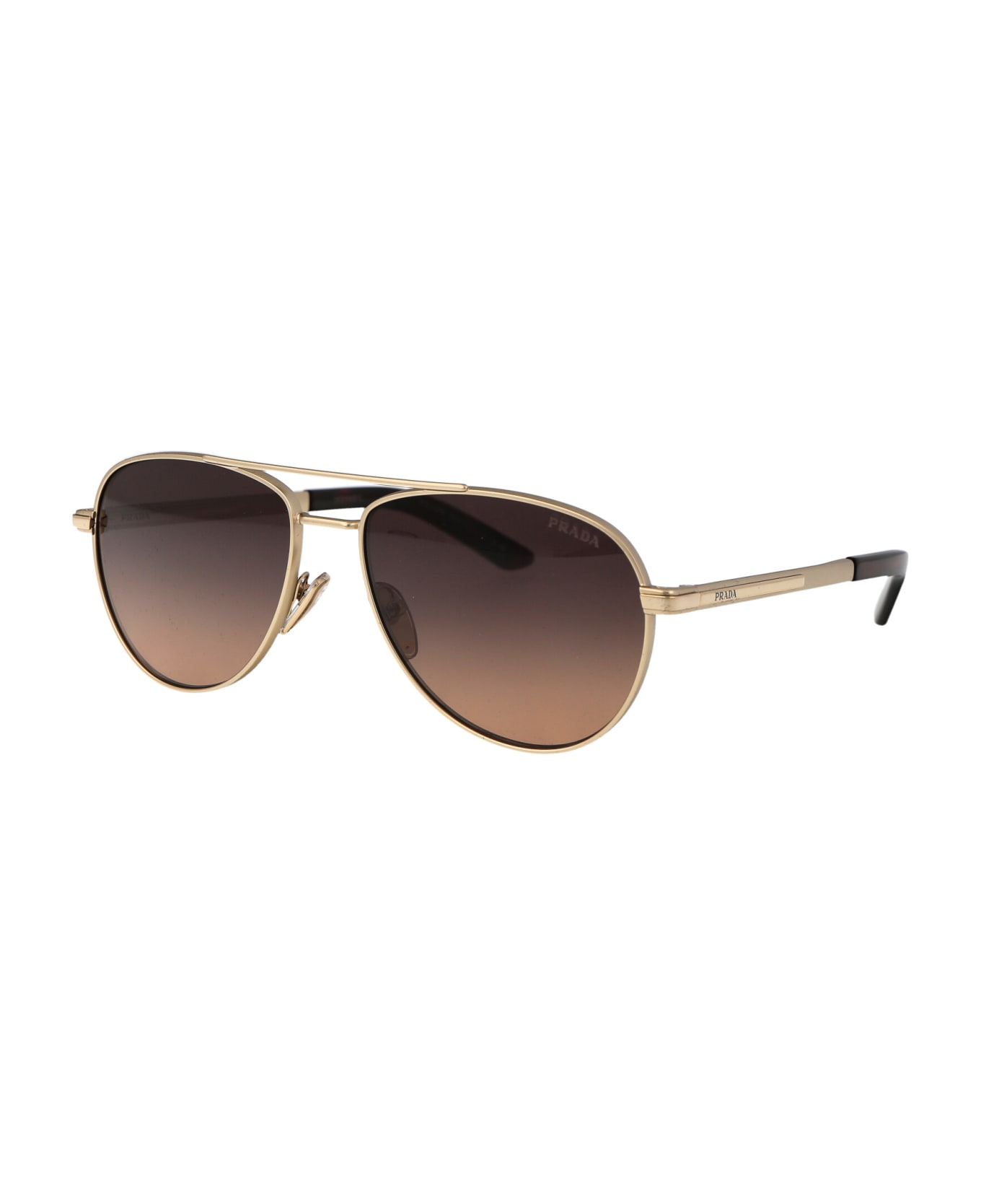 Prada Eyewear 0pr A54s Sunglasses - VAF50C Matte Pale Gold サングラス