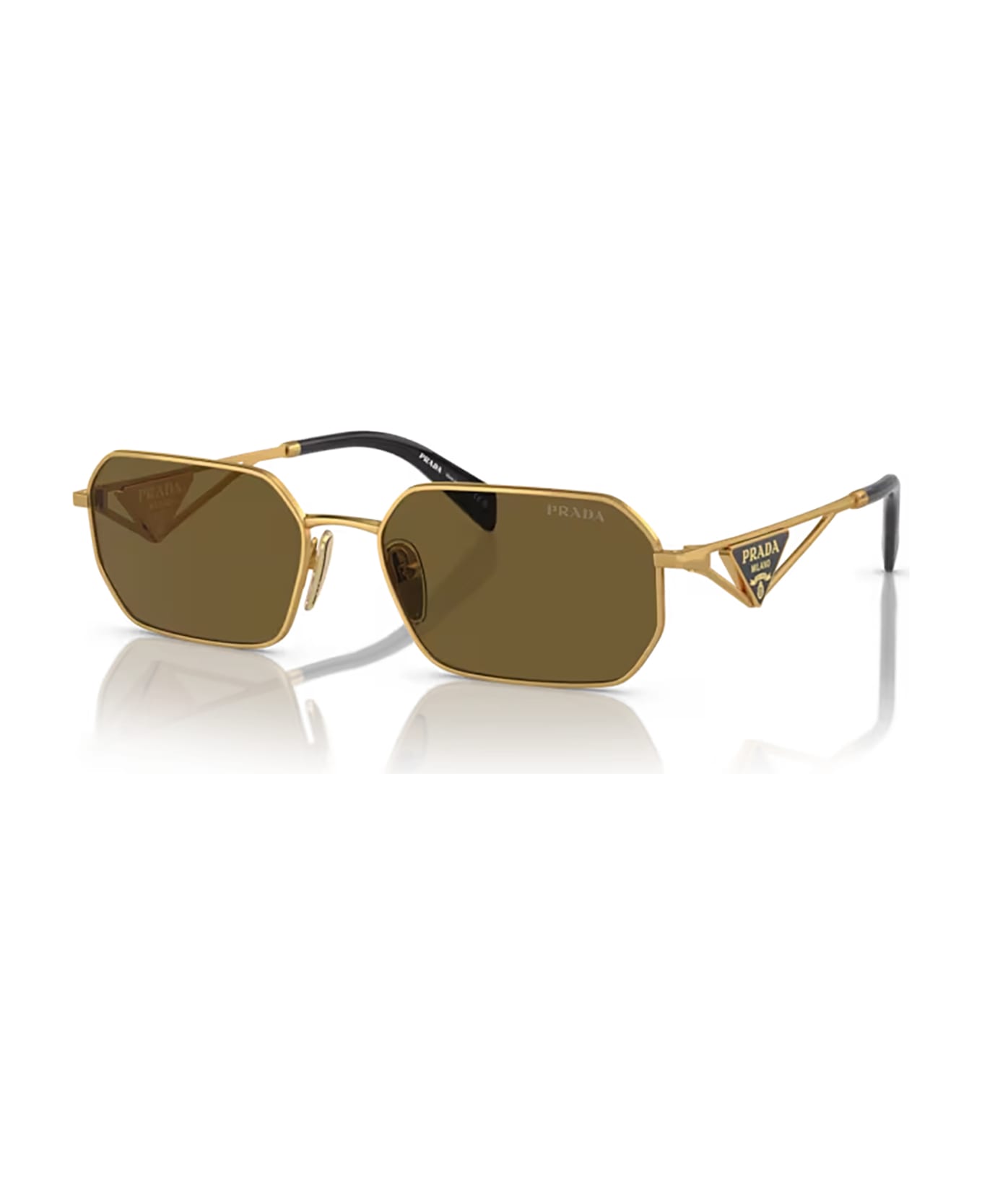 Prada Eyewear Pr A51s Matte Gold Sunglasses - Matte Gold サングラス
