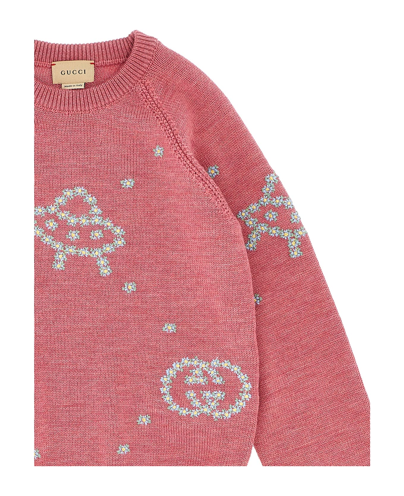 Gucci 'above All' Embroidery Sweater - Pink