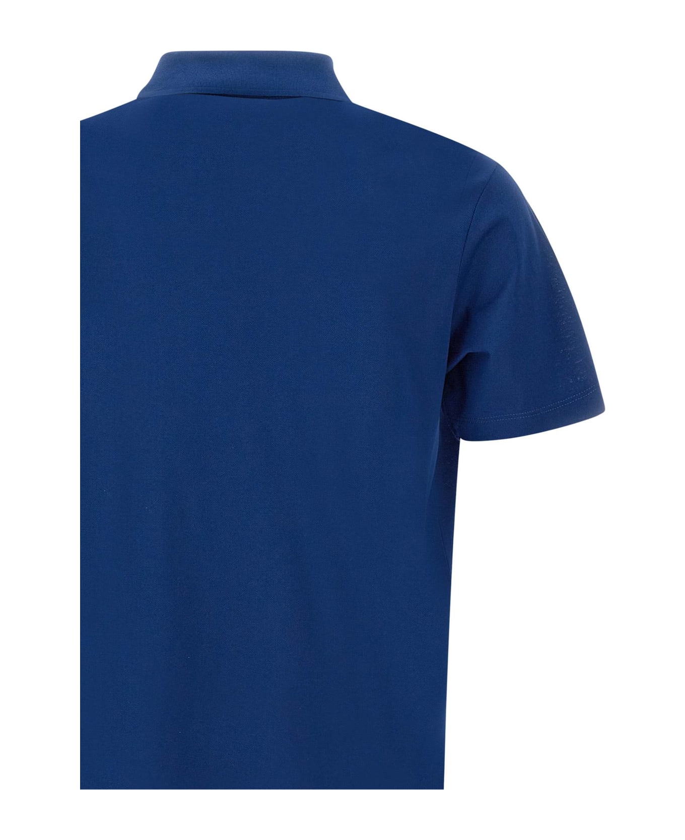 Paul&Shark Organic Piqué Cotton Polo Shirt - BLUE