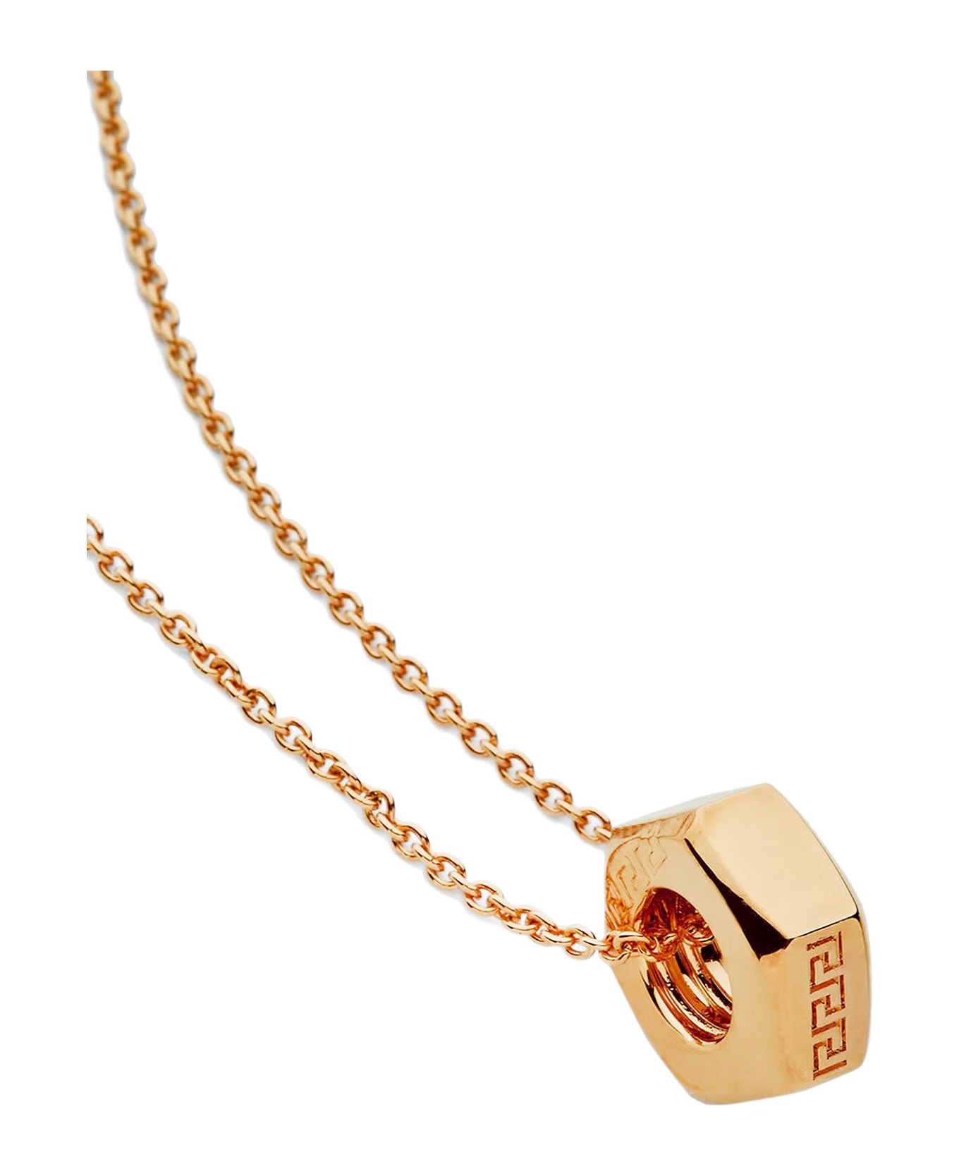 Versace Greek Nuts & Bolts Necklace - Gold