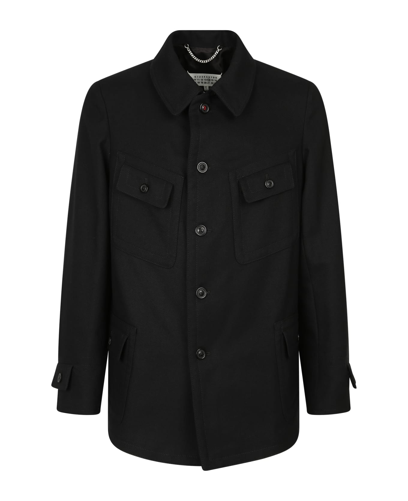 Maison Margiela Button Fastening Jacket - Black コート