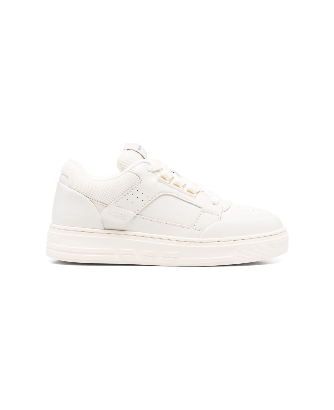 Emporio Armani Leather Sneakers - White
