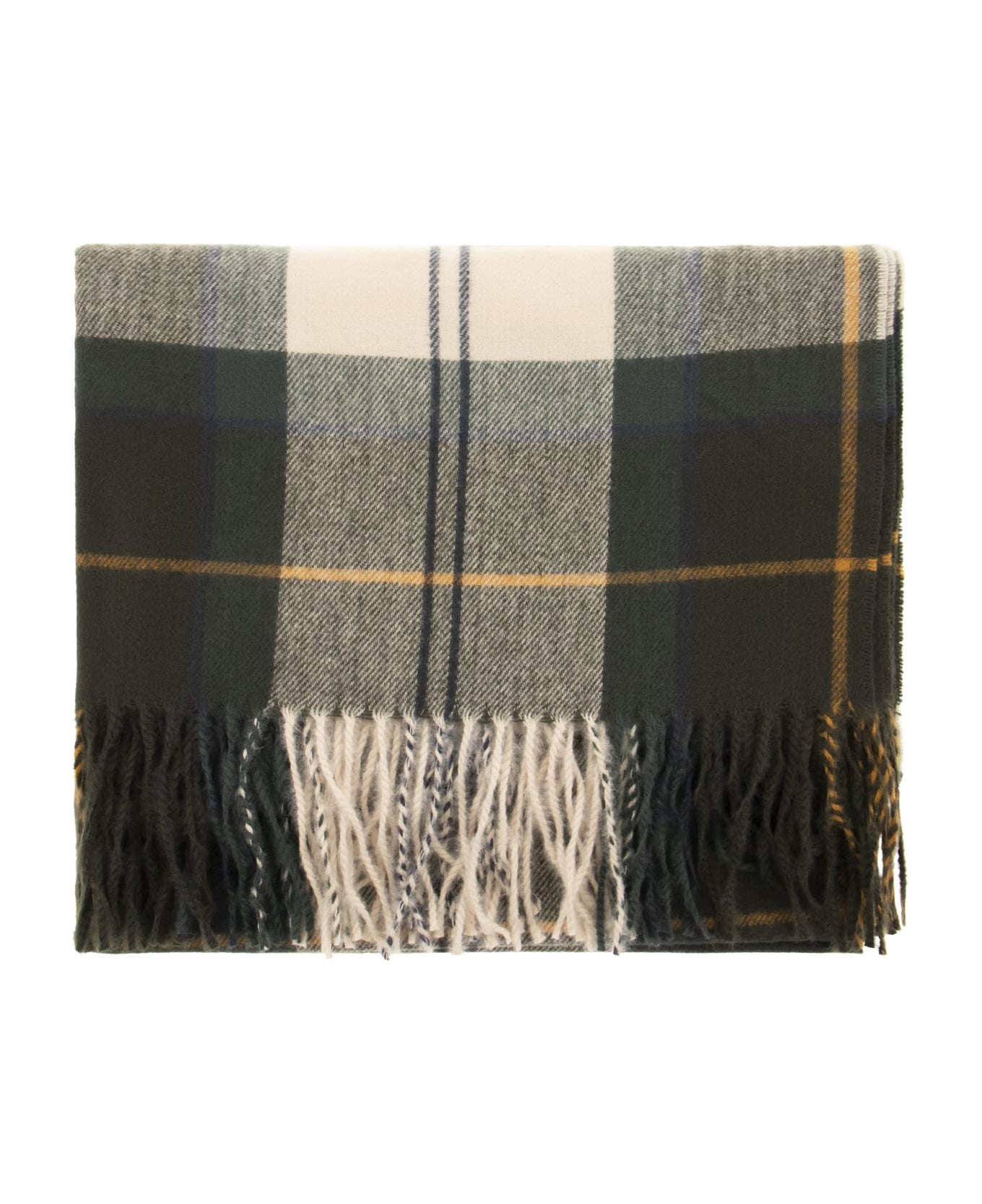 Barbour Stanway Tartan Scarf - Green