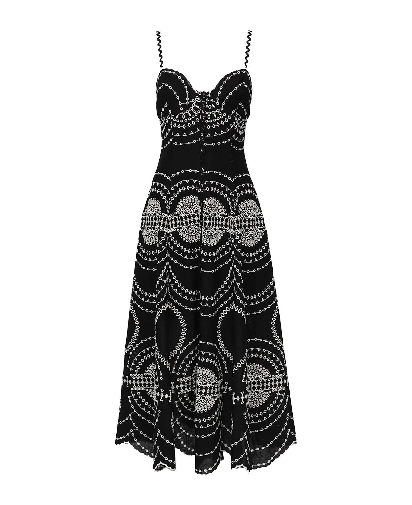 Charo Ruiz Catta Long Dress - Black